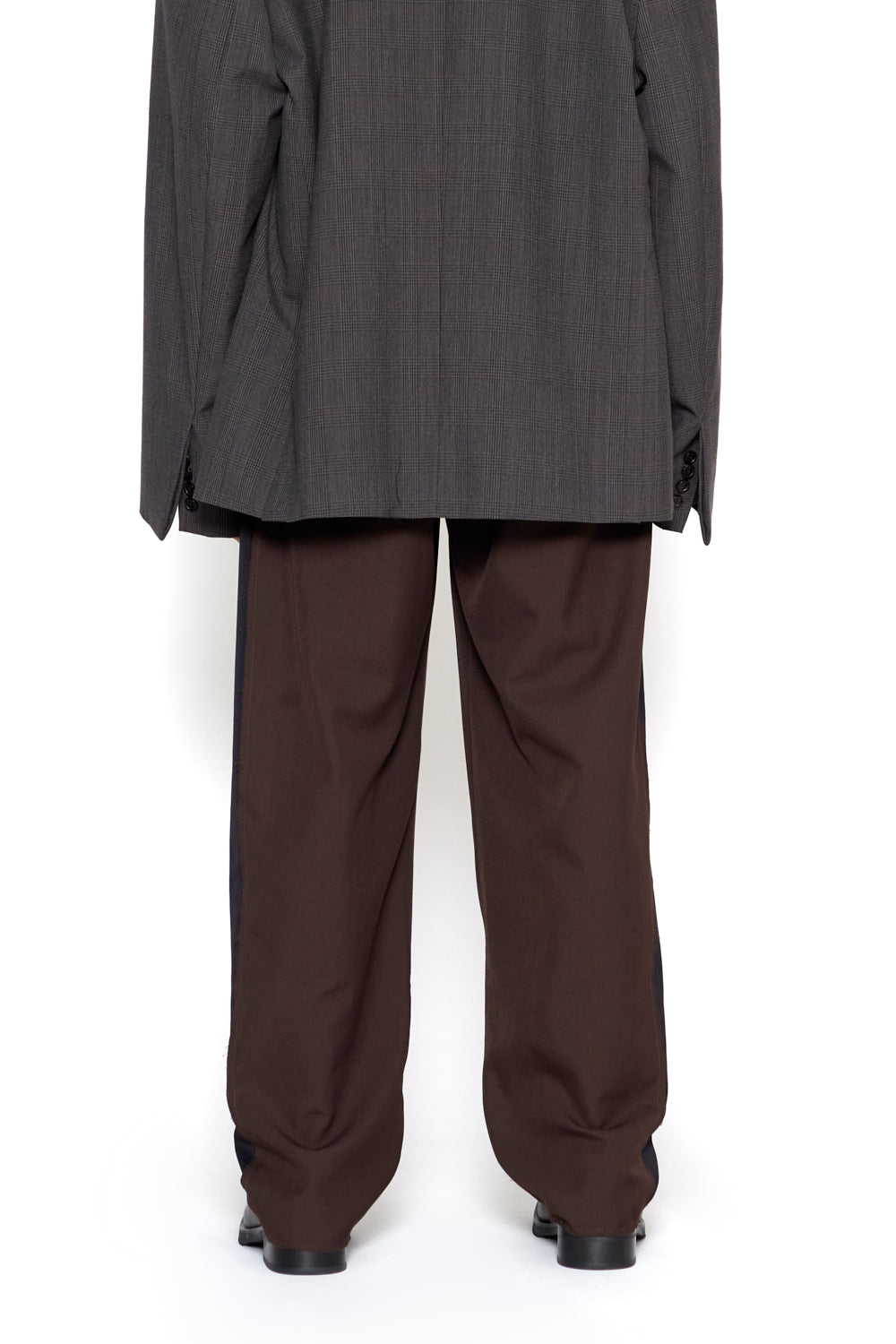 BROWN CHAMBER SIDE PANEL PANTS