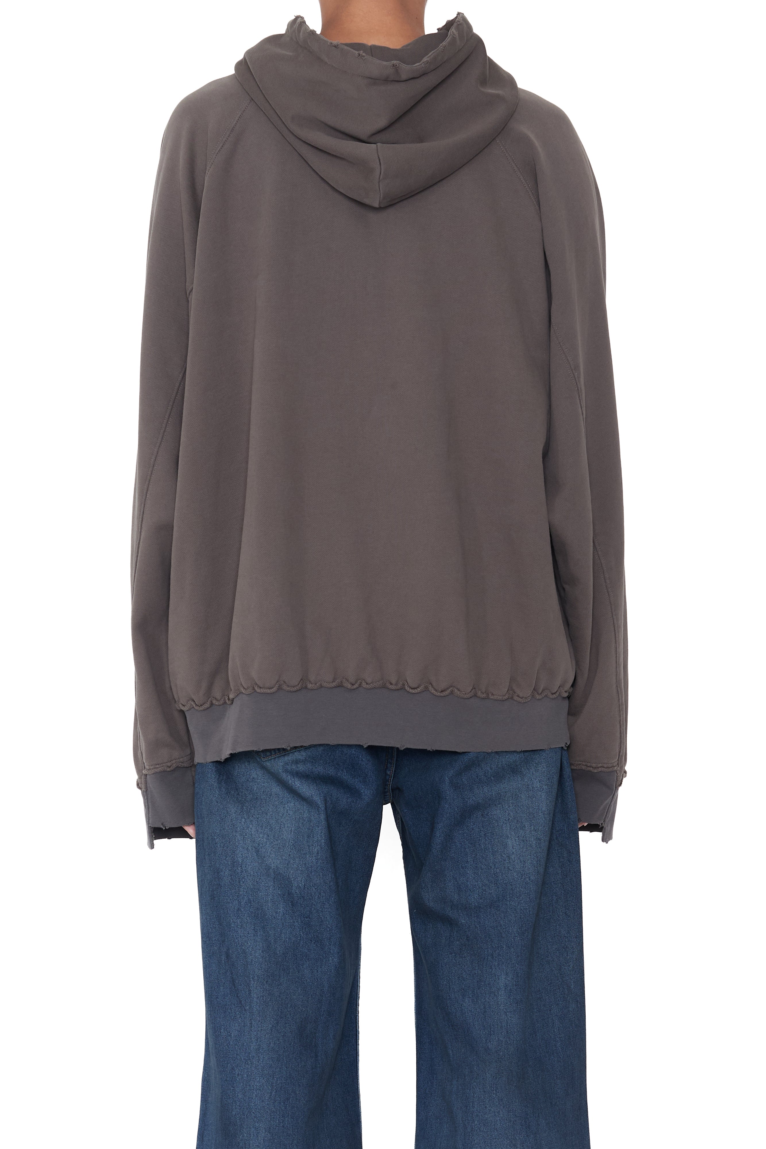 Load image into Gallery viewer, LIGHT BROWN WASHED DISTRESSED AGING SONATA PRINTED HOODIE