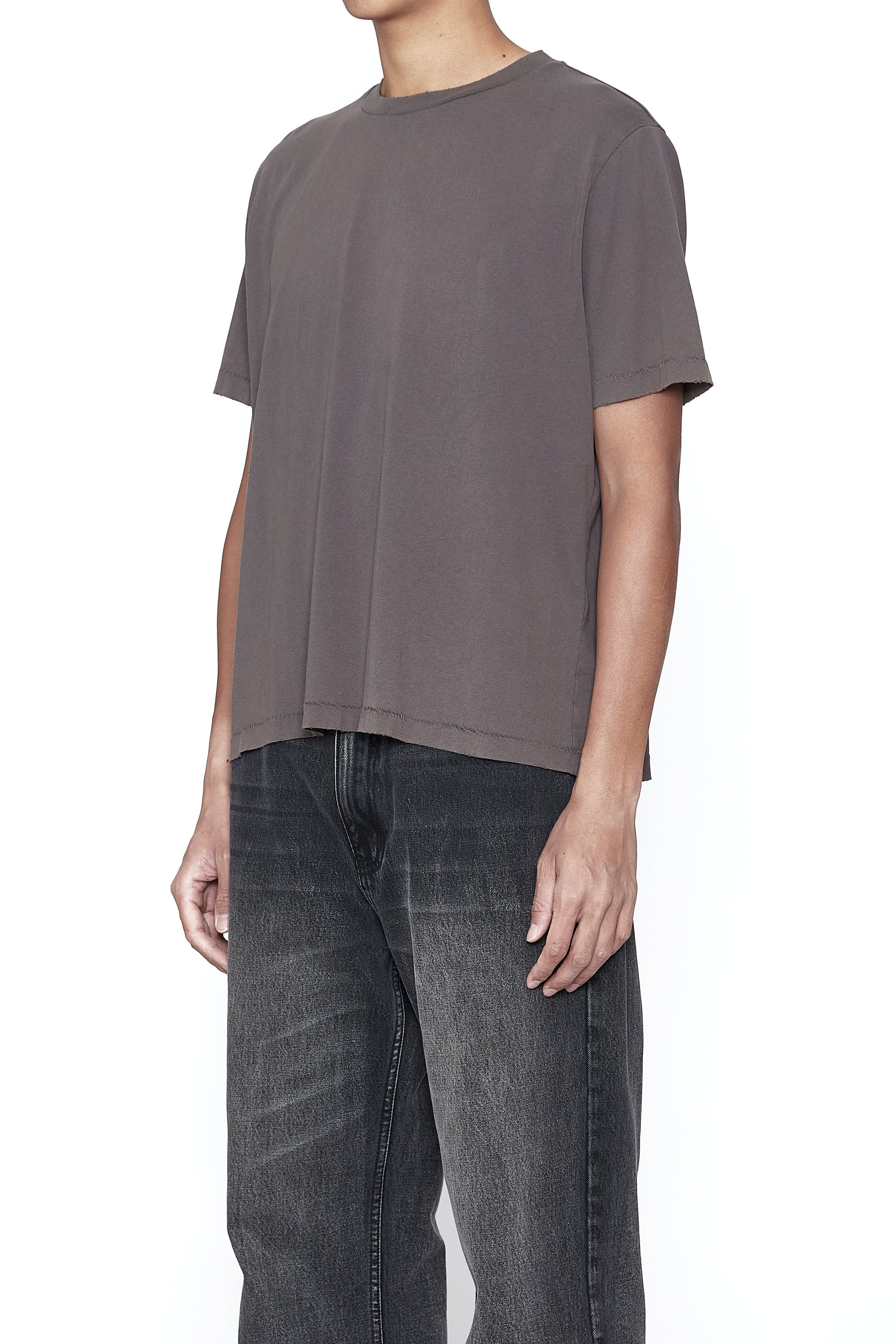Load image into Gallery viewer, FADED GREY WASHED SS THRIFT CUT T-SHIRT