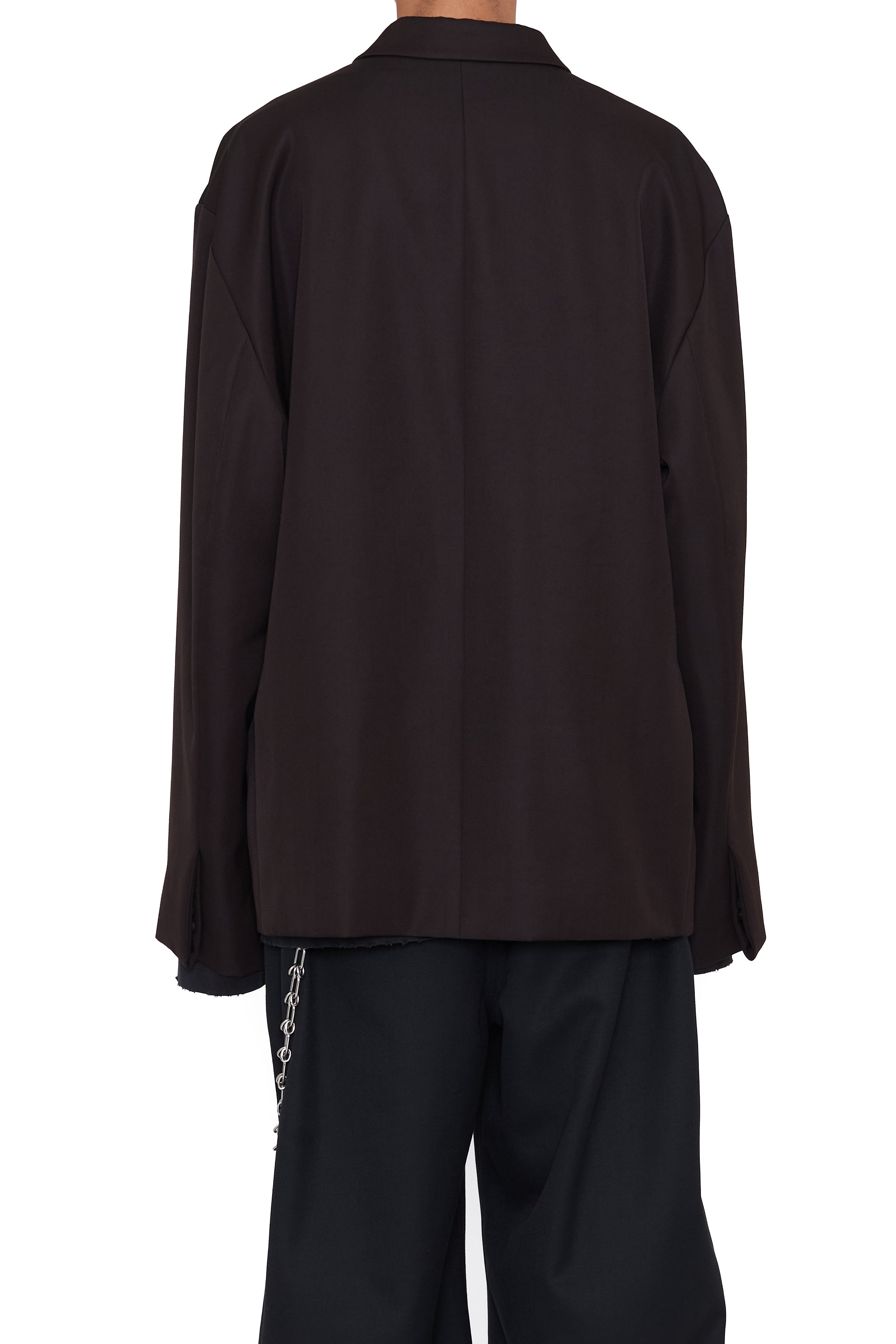 Load image into Gallery viewer, BROWN DOUBLE BREASTED OVERSIZED JAZZ BLAZER