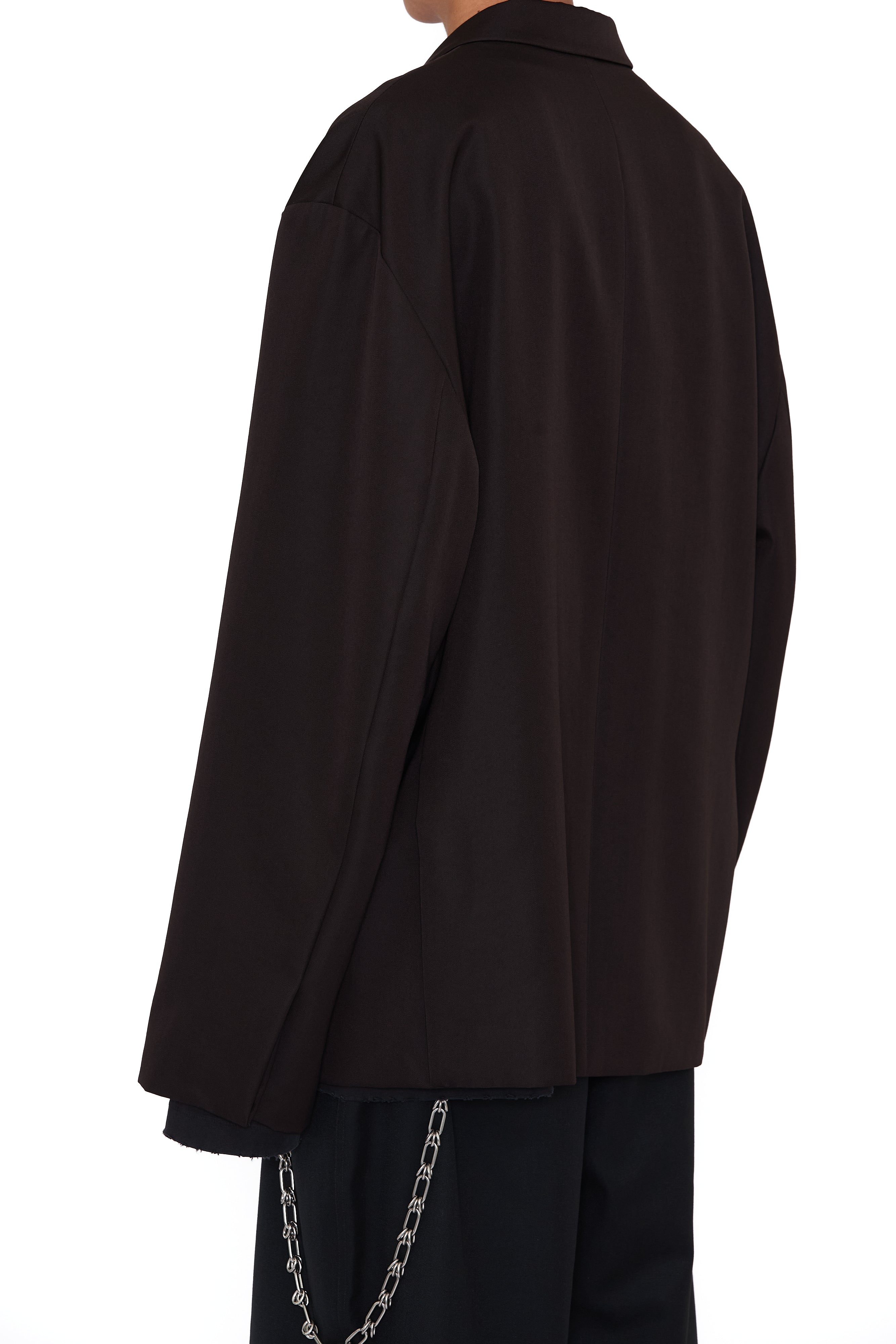 Load image into Gallery viewer, BROWN DOUBLE BREASTED OVERSIZED JAZZ BLAZER