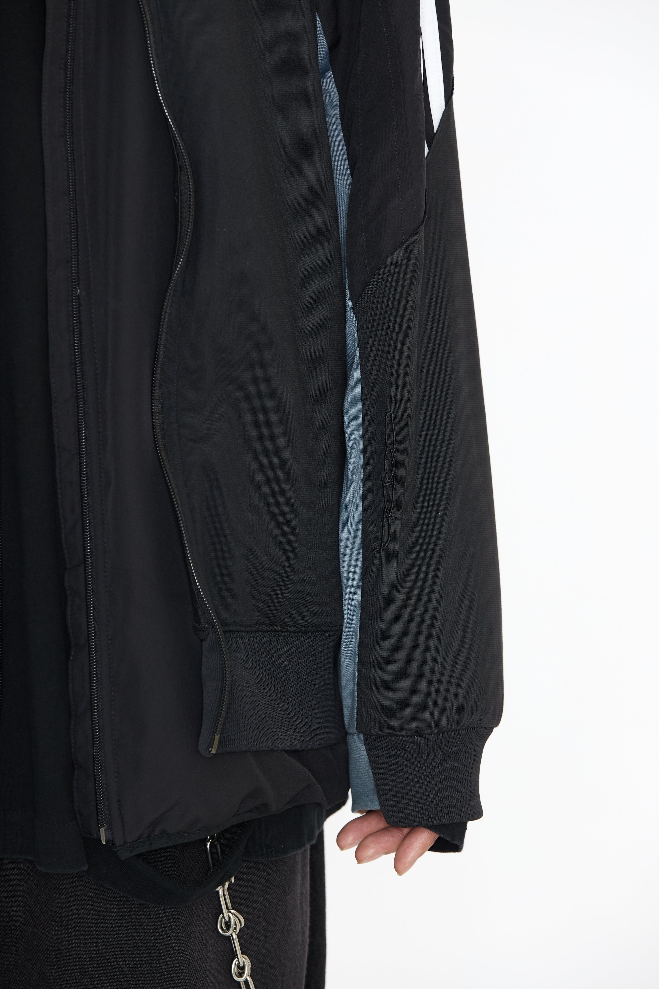 Load image into Gallery viewer, RECONSTRUCTED 2IN1 DOUBLE LAYER HYBRID VINTAGE TRACK JACKET