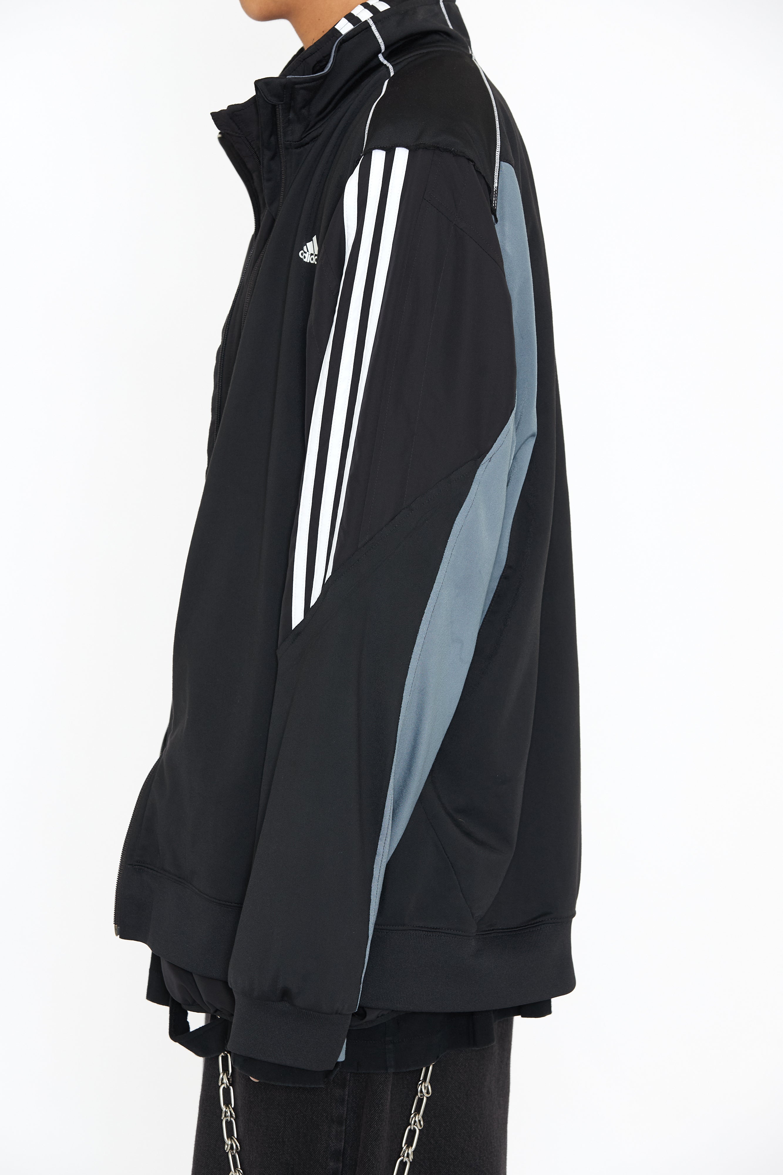 Load image into Gallery viewer, RECONSTRUCTED 2IN1 DOUBLE LAYER HYBRID VINTAGE TRACK JACKET