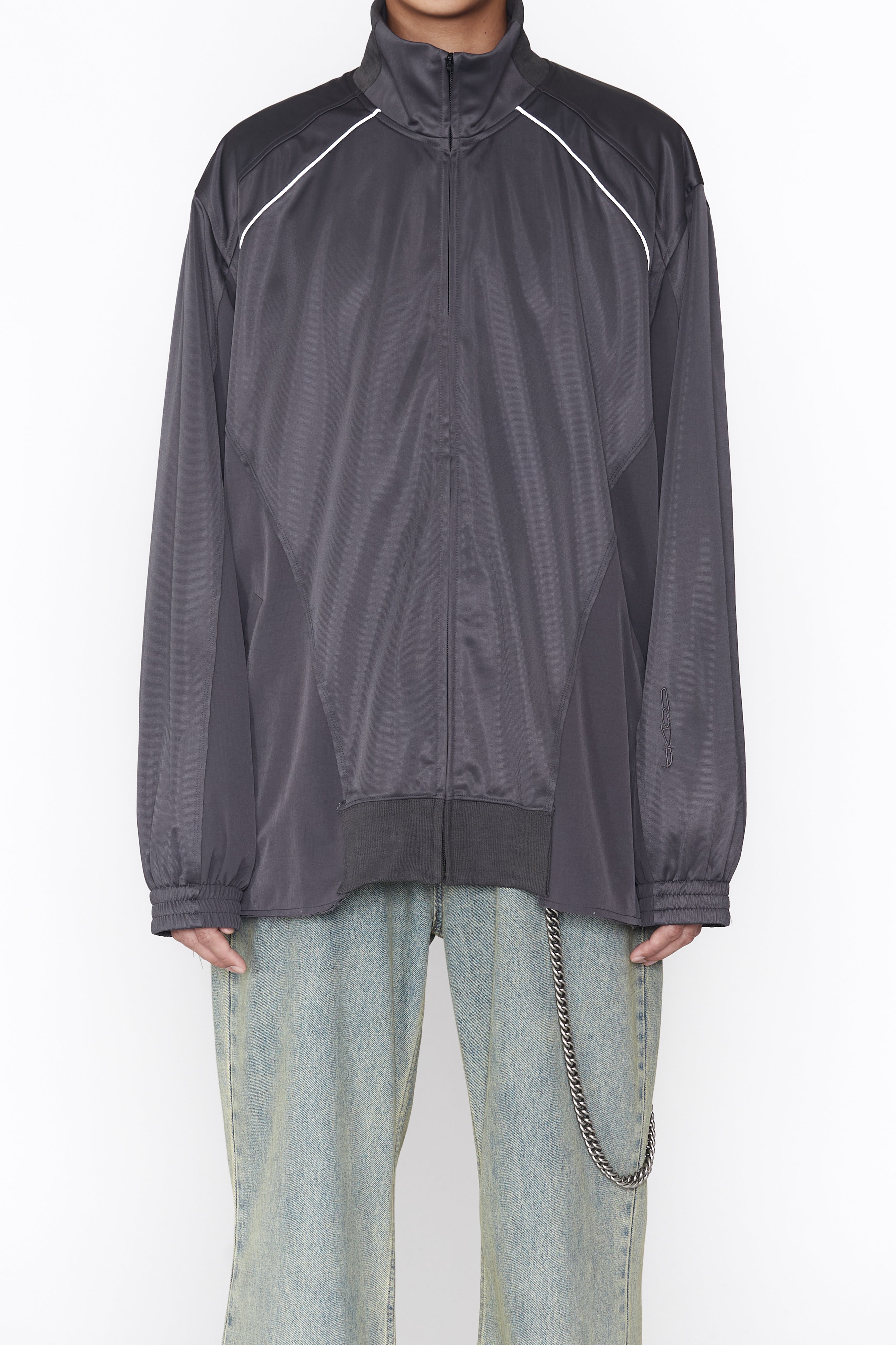 Load image into Gallery viewer, ASPHALT GREY RECONSTRUCTED HYBRID PRO SPORTS DEMOLISHED JACKET