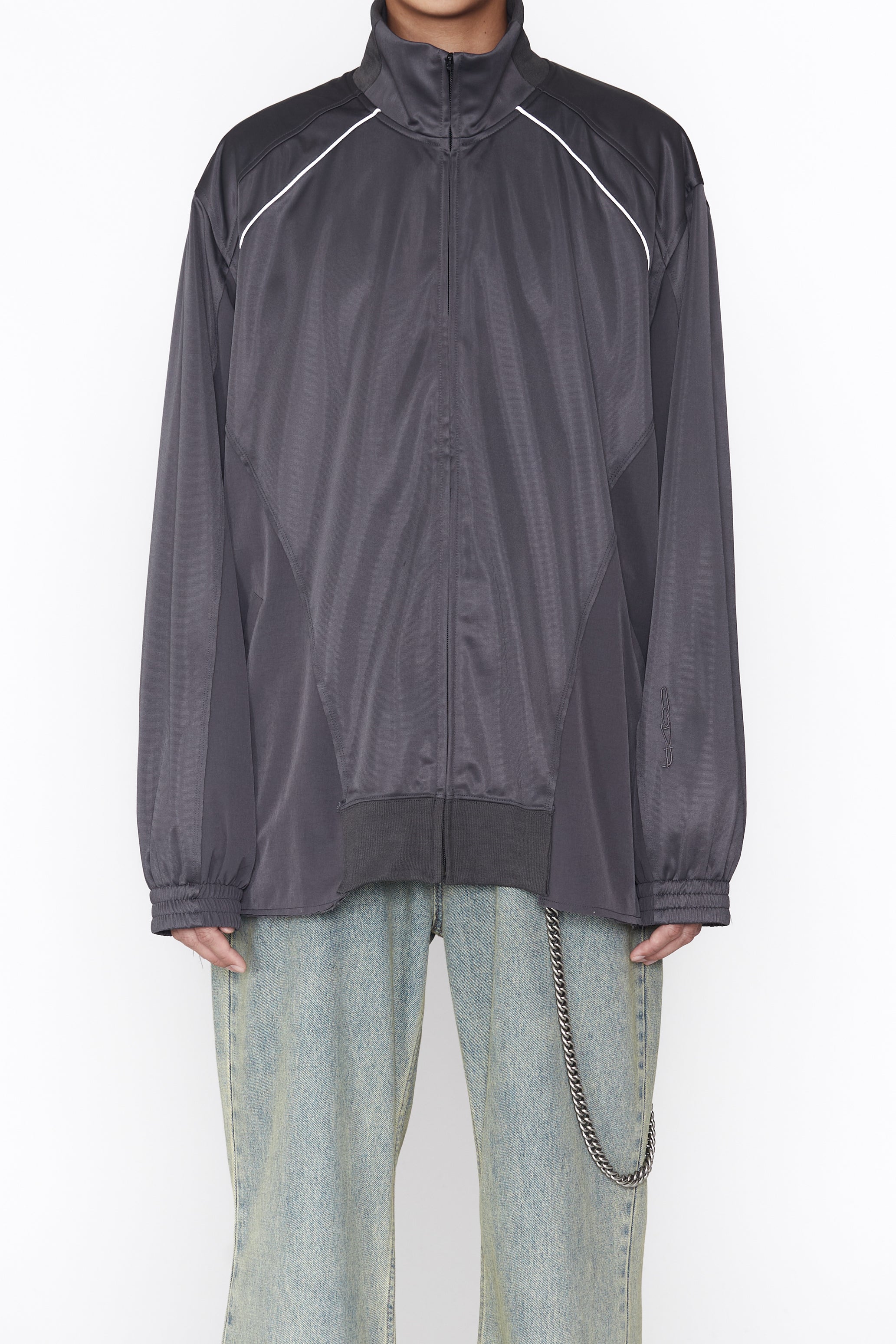 ASPHALT GREY RECONSTRUCTED HYBRID PRO SPORTS DEMOLISHED JACKET