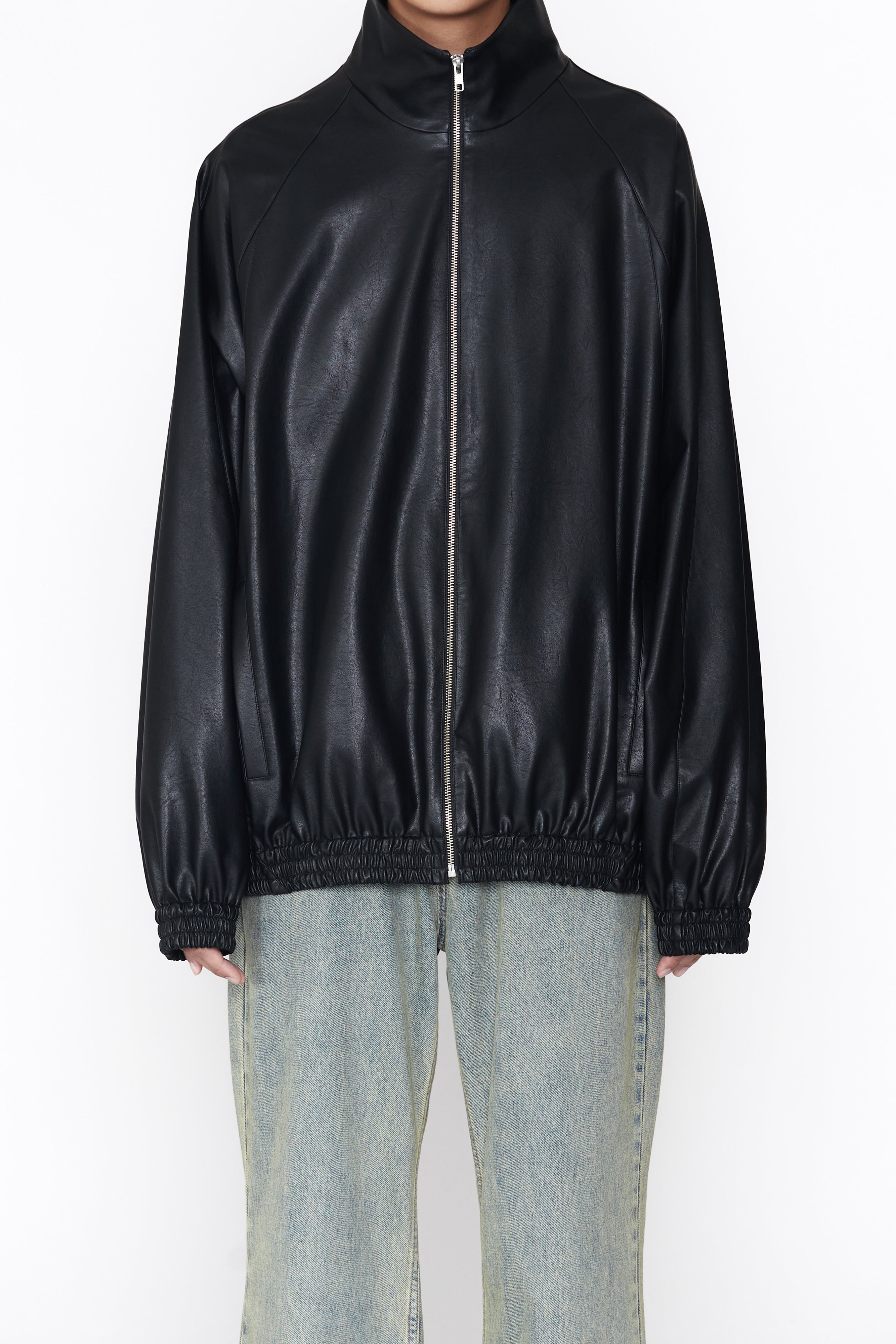 Load image into Gallery viewer, BLACK SYNTHETIC LEATHER ALL WEATHER PRO SPORTS JACKET