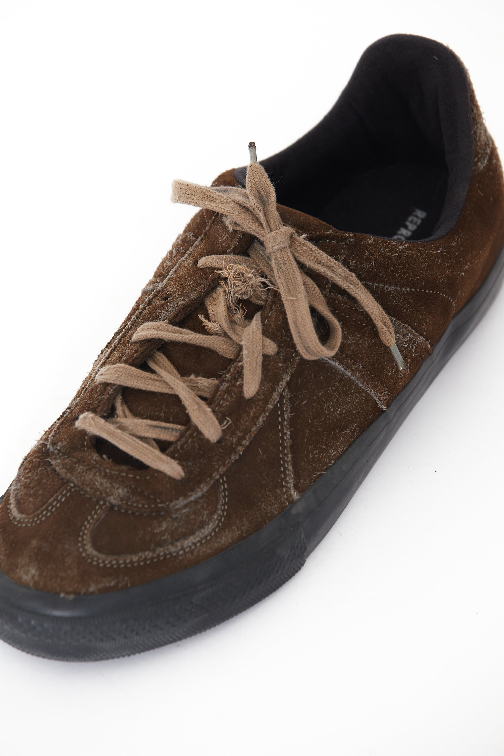 CODA X LUDDITE REPRODUCTION OF FOUND AGING DISTRESSED HYBRID SKATE TRAINER