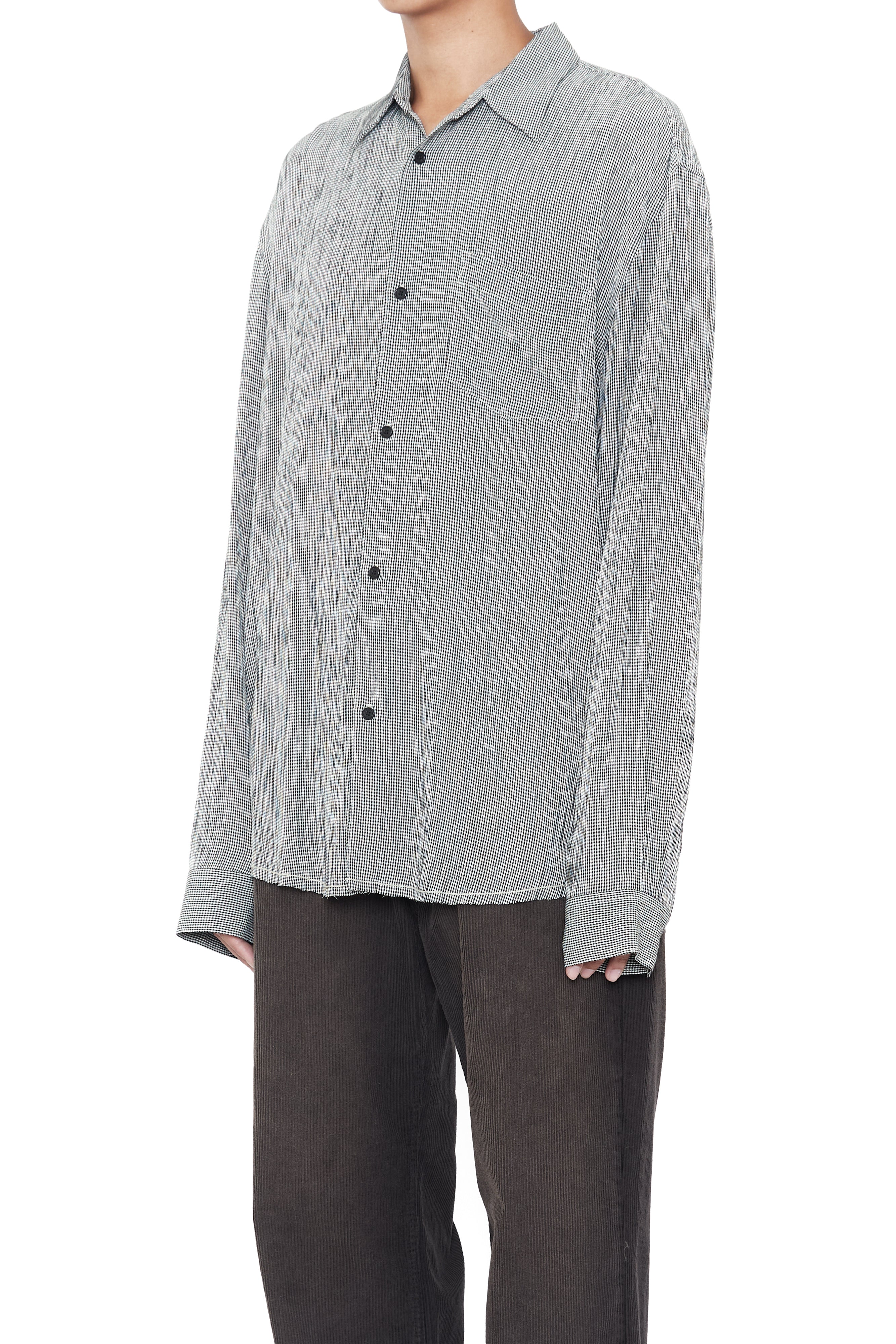 Load image into Gallery viewer, CHECKED RAW EDGES JAZZ SHIRT