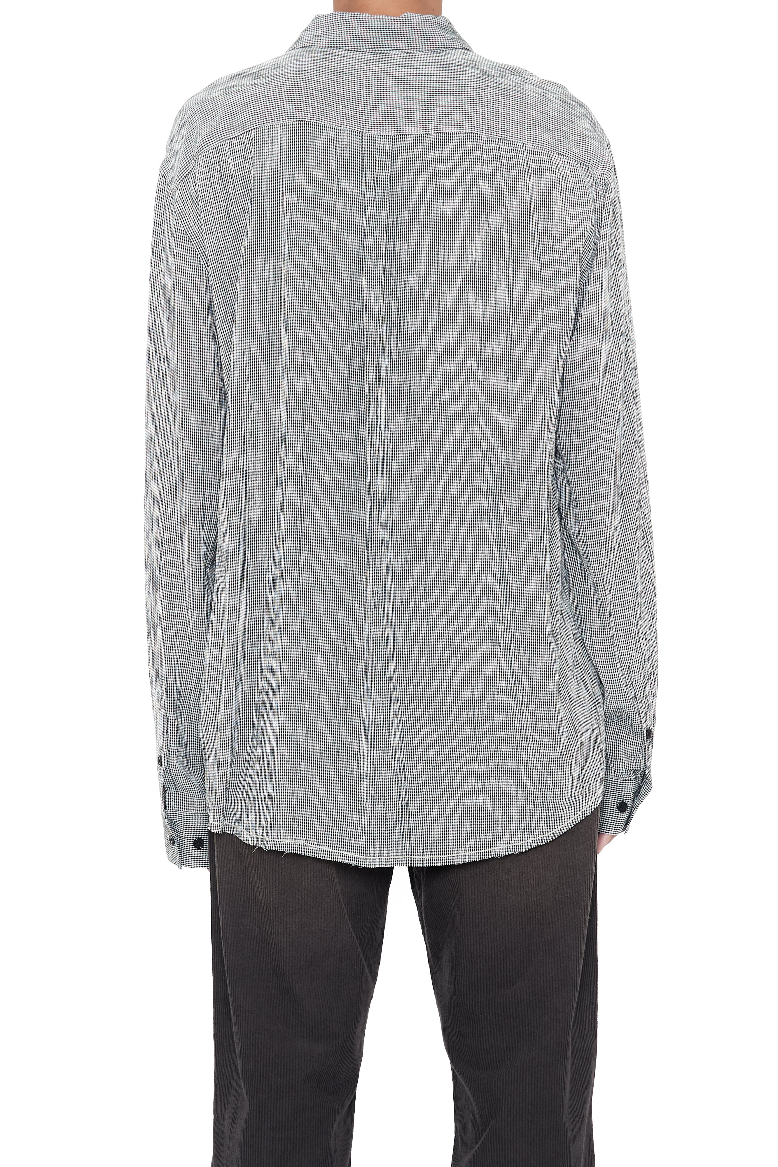 Load image into Gallery viewer, CHECKED RAW EDGES JAZZ SHIRT