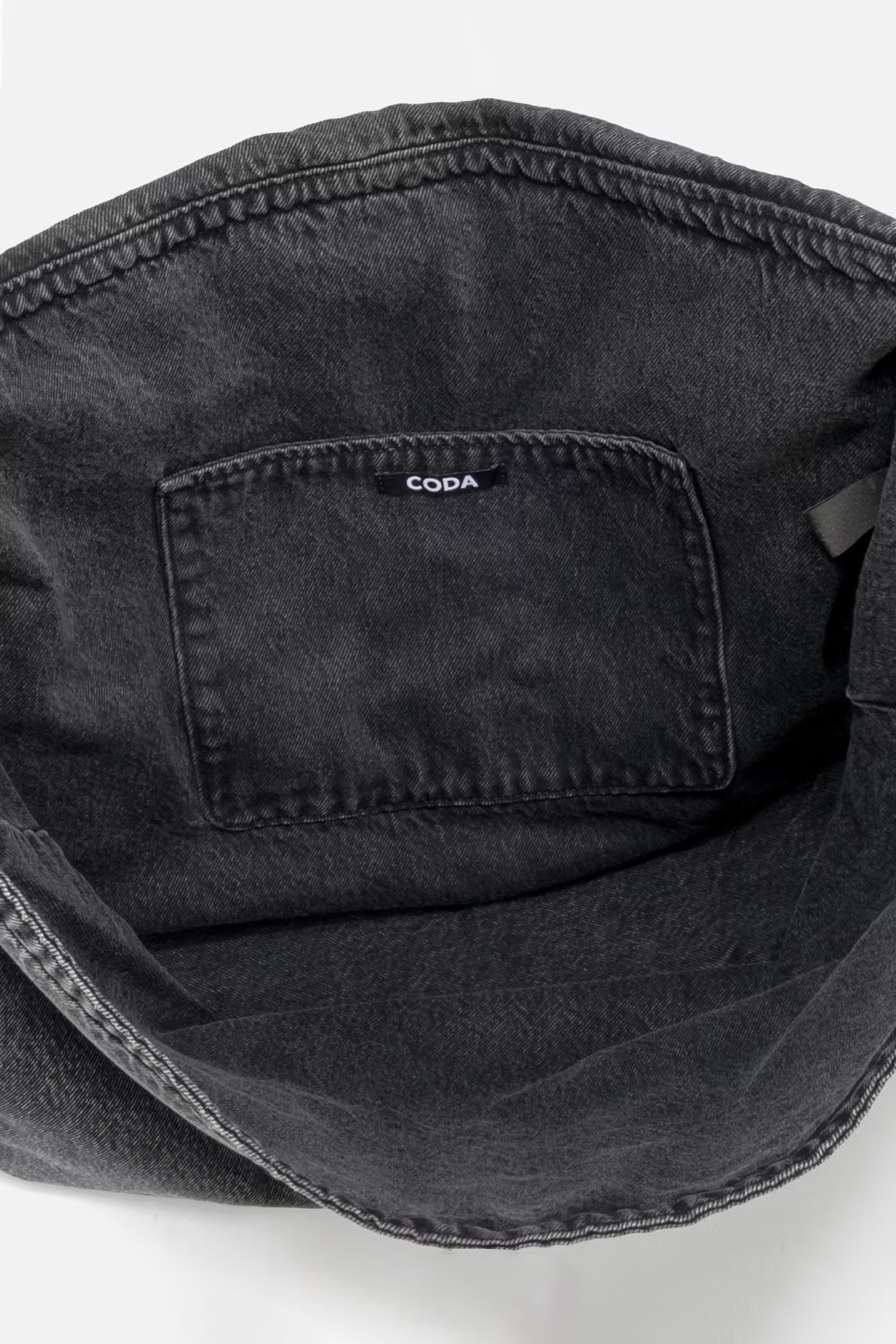 Load image into Gallery viewer, BLACK ACID WASH DENIM CROSS BODY BAG