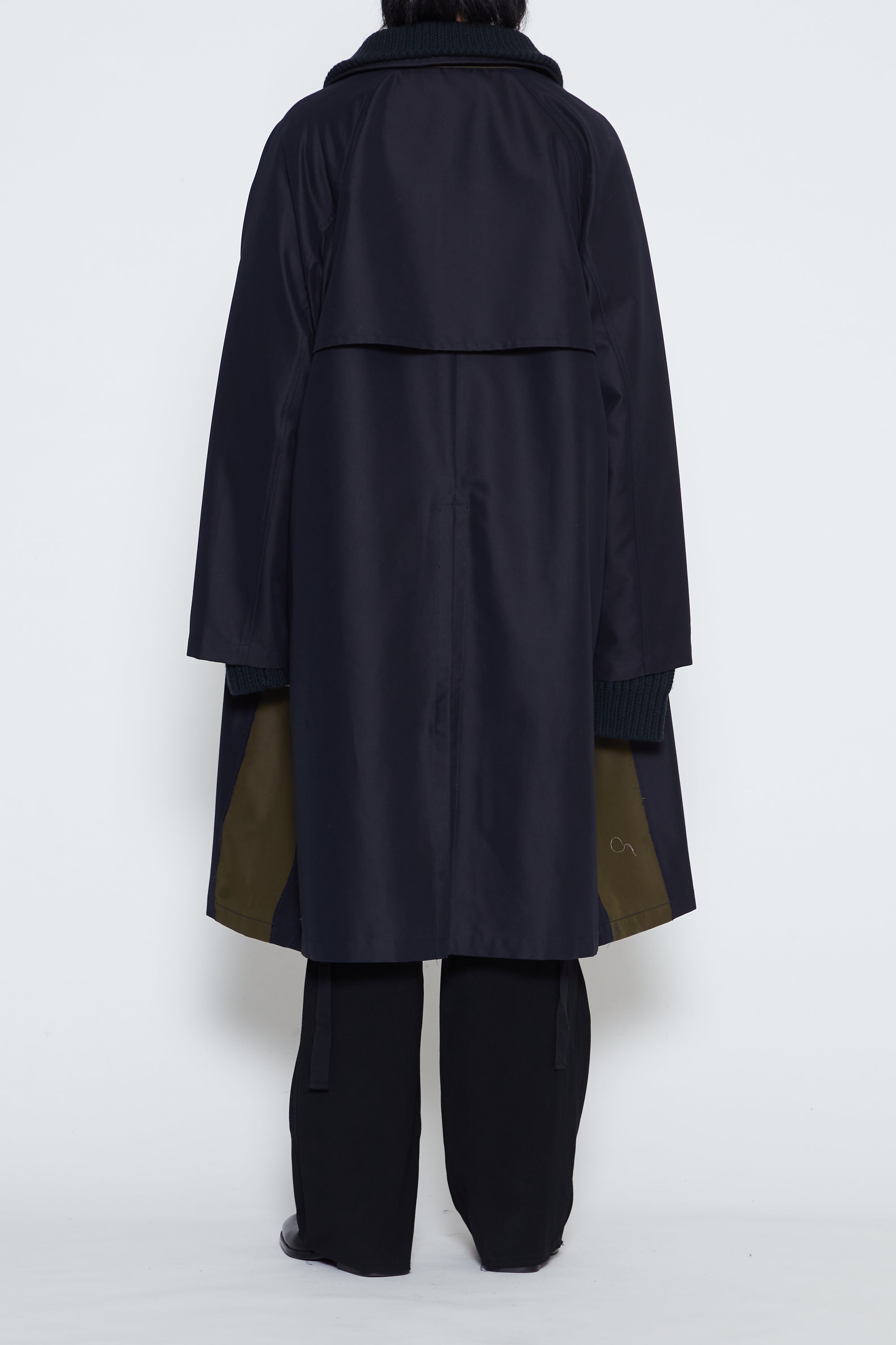 Load image into Gallery viewer, DARK NAVY NACELLE TRENCH COAT