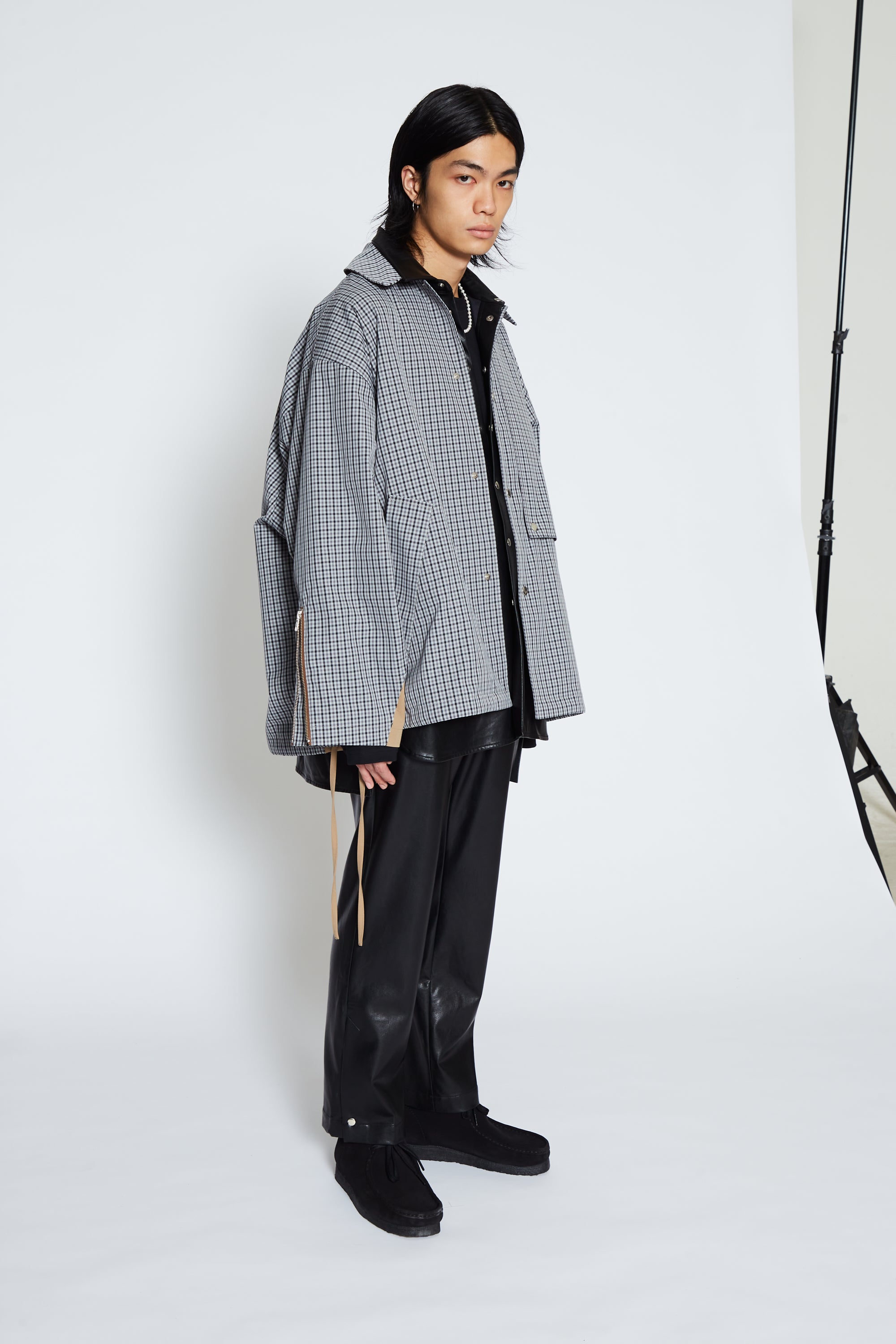 Load image into Gallery viewer, GREY CHECK BELLCORE JACKET