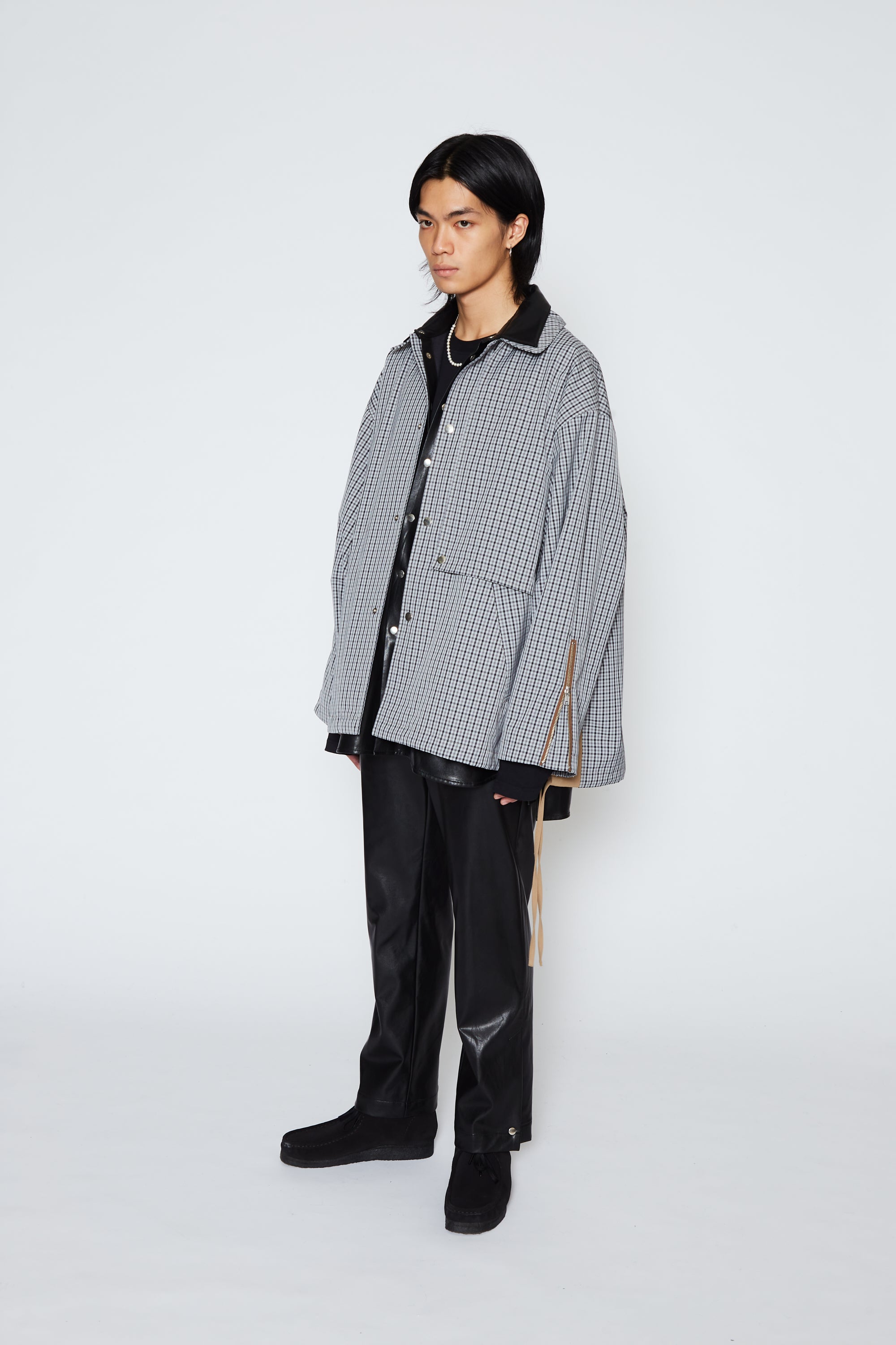 Load image into Gallery viewer, GREY CHECK BELLCORE JACKET