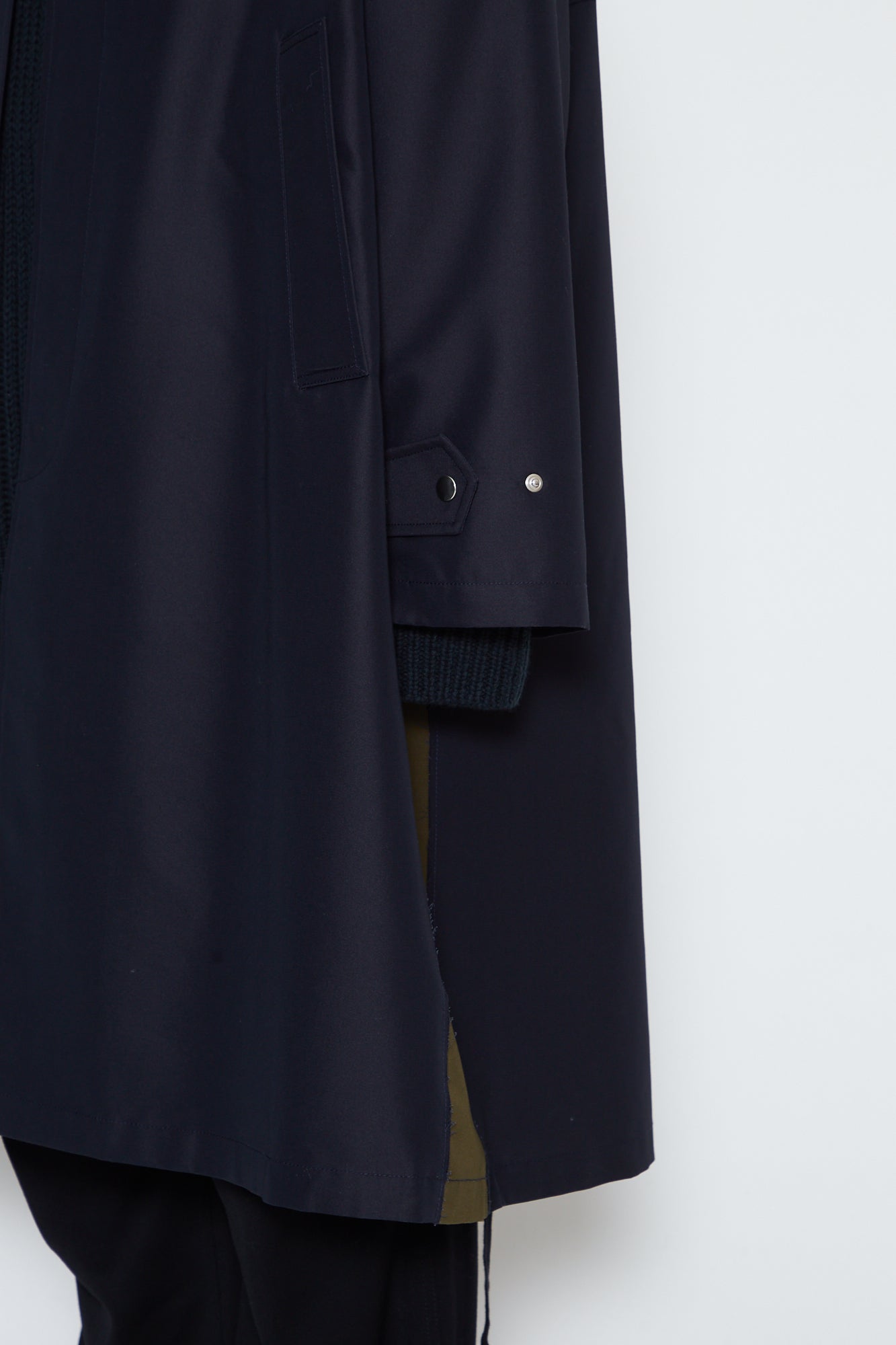 DARK NAVY NACELLE TRENCH COAT