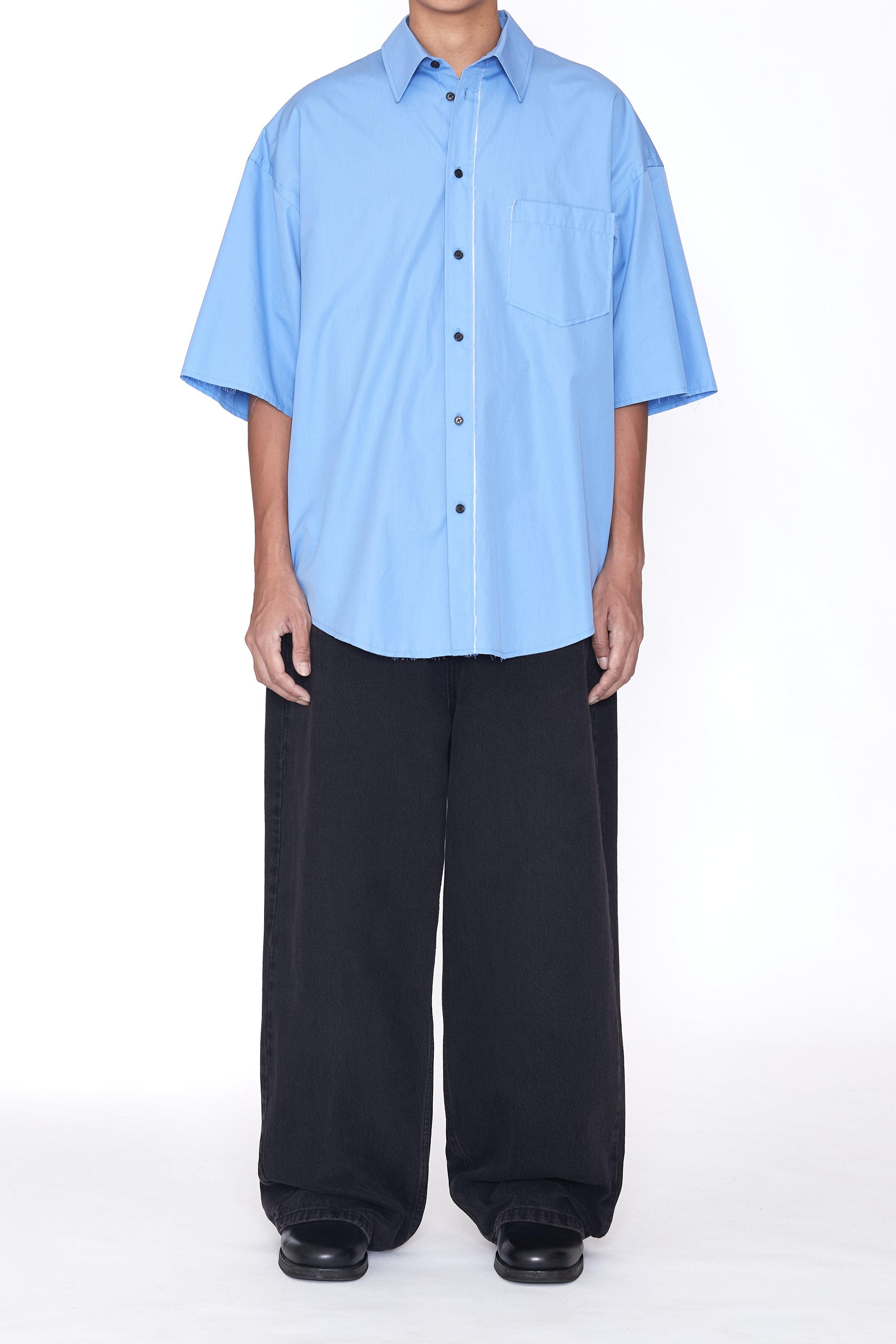 Load image into Gallery viewer, BLUE THOMAS MASON POPLIN DEVIATION SHIRT
