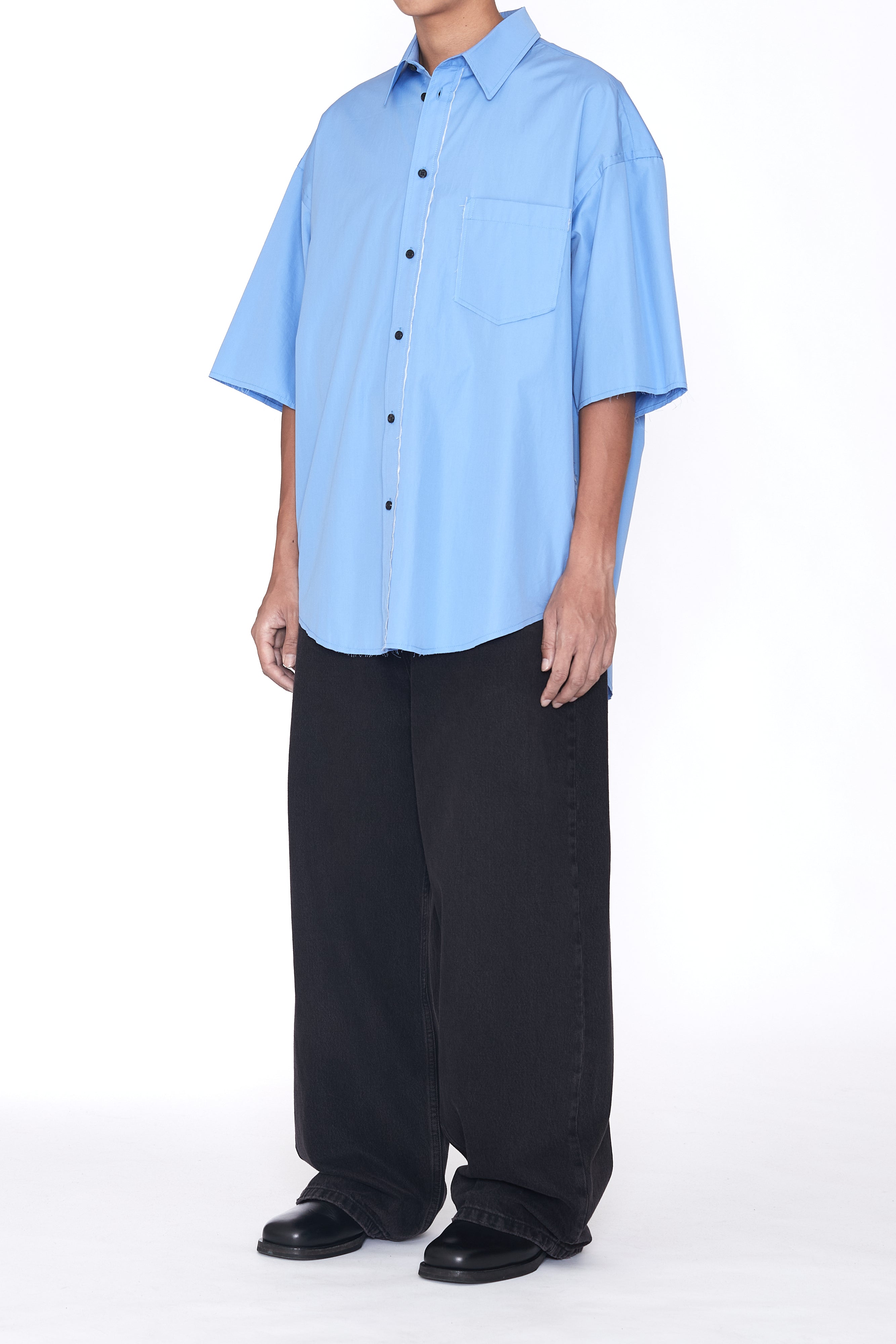 Load image into Gallery viewer, BLUE THOMAS MASON POPLIN DEVIATION SHIRT
