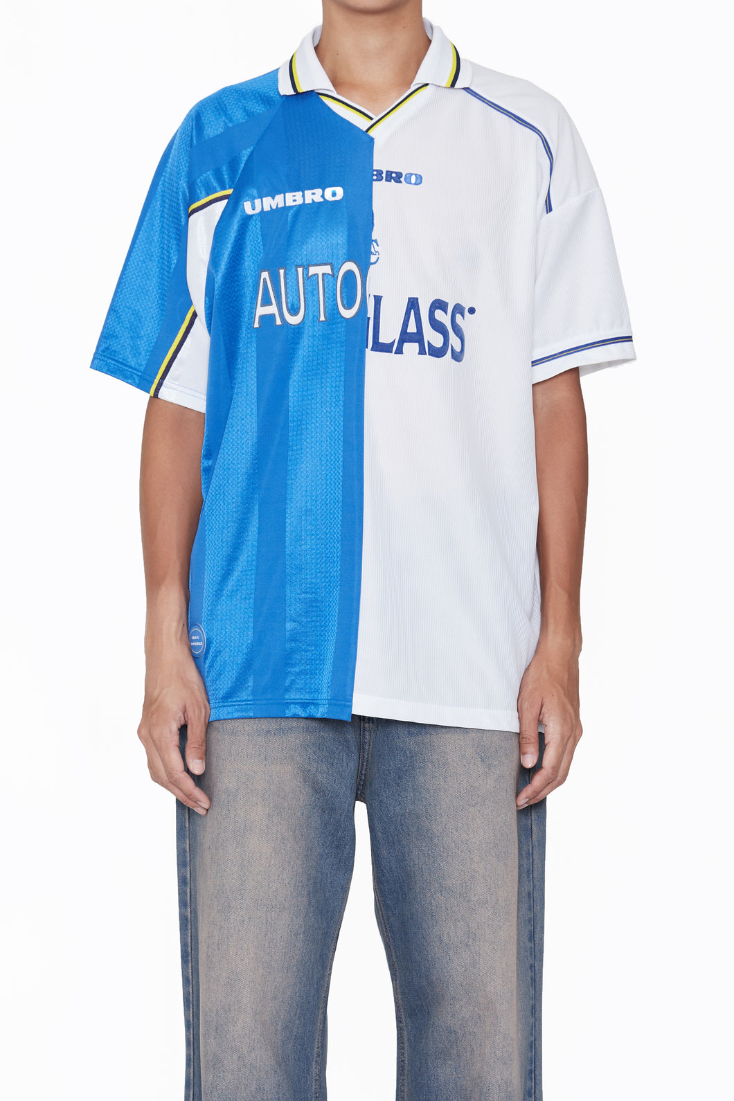 RECONSTRUCTED HYBRID VINTAGE SHORTSLEEVE FOOTBALL JERSEY (CHELSEA B)