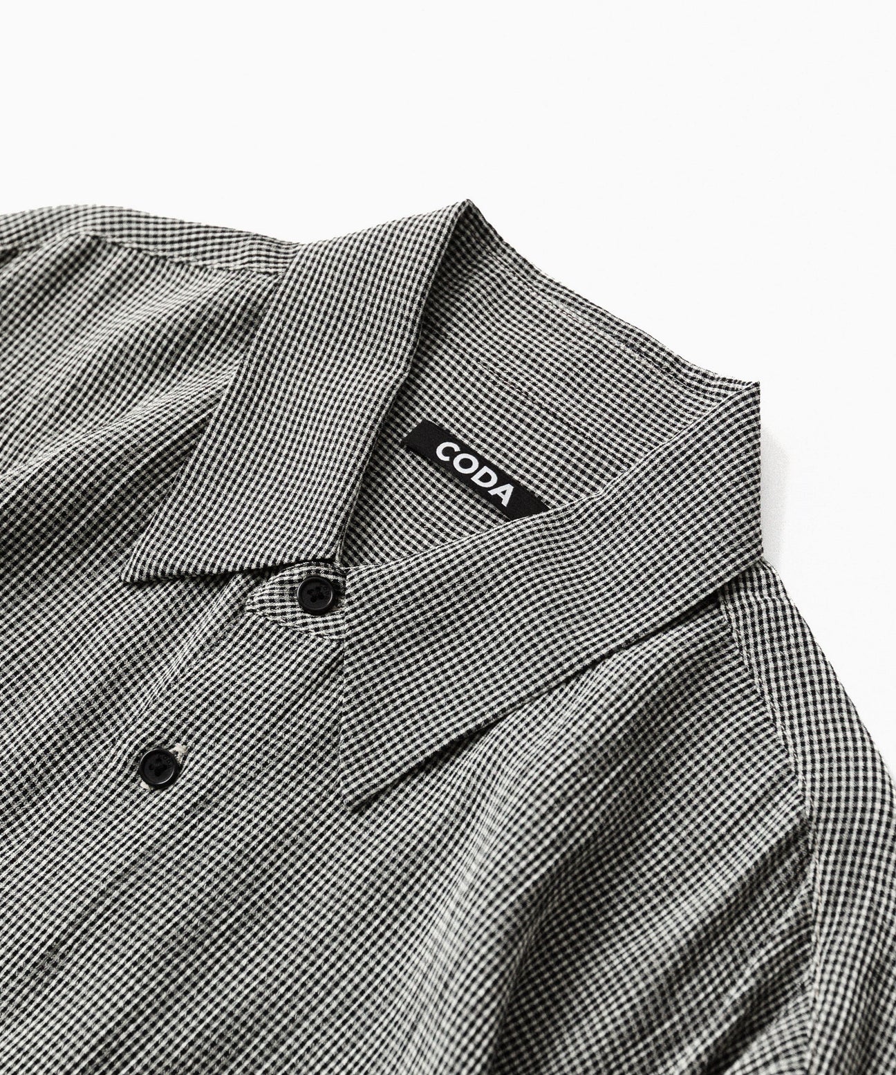 CHECKED RAW EDGES JAZZ SHIRT