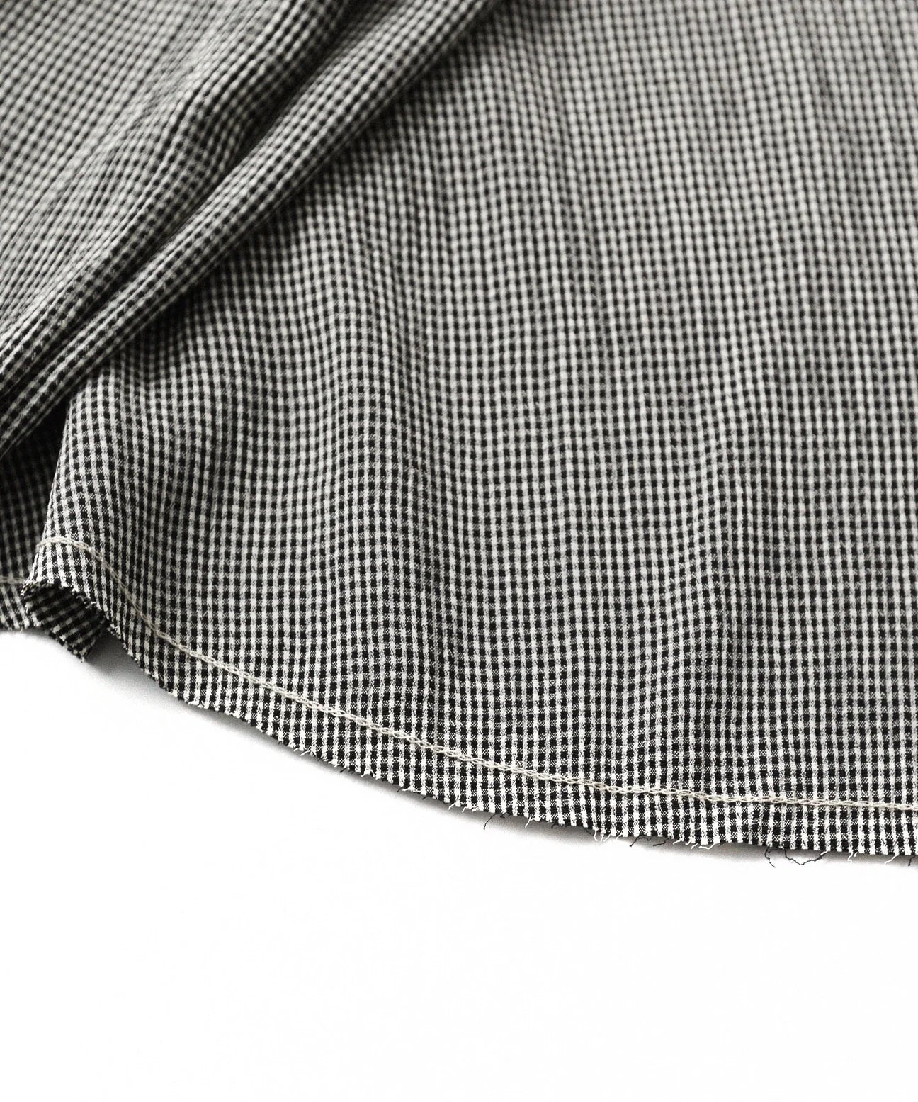 CHECKED RAW EDGES JAZZ SHIRT