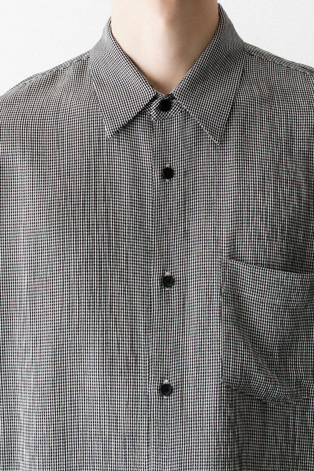 Load image into Gallery viewer, CHECKED RAW EDGES JAZZ SHIRT
