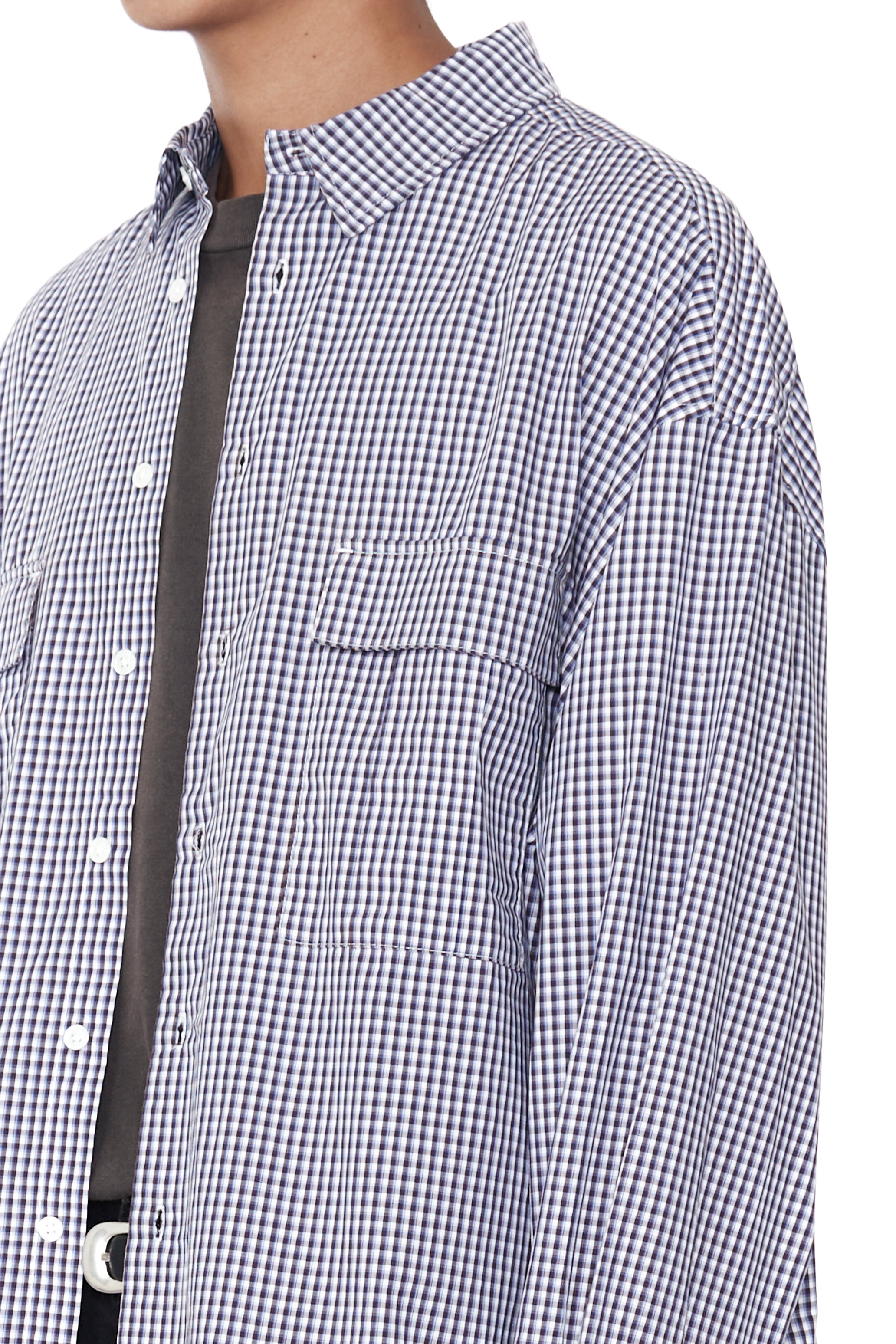 BLUE CHECK BOX SHIRT