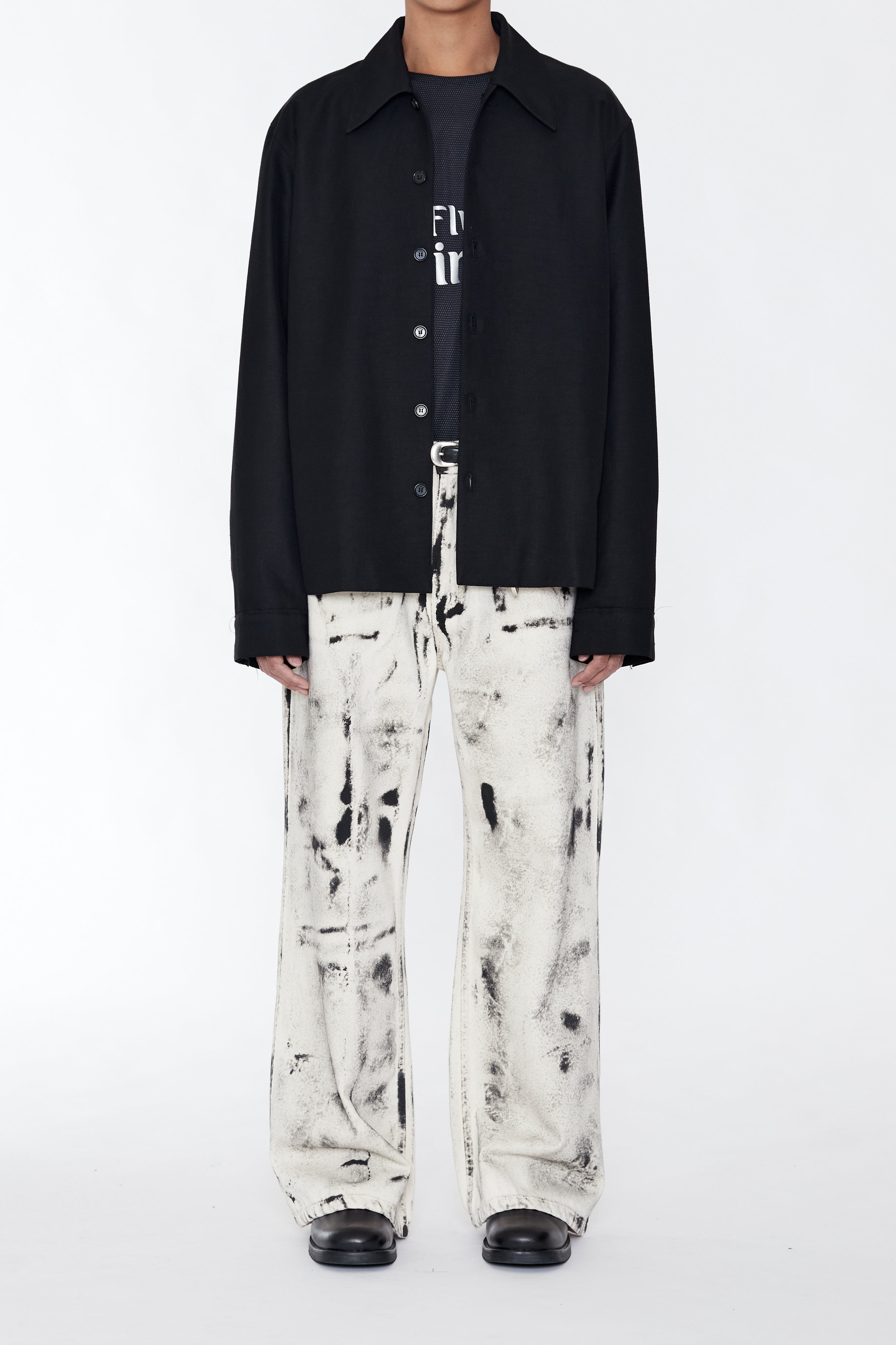 Load image into Gallery viewer, BLACK CUT OUT TIERED JACKET
