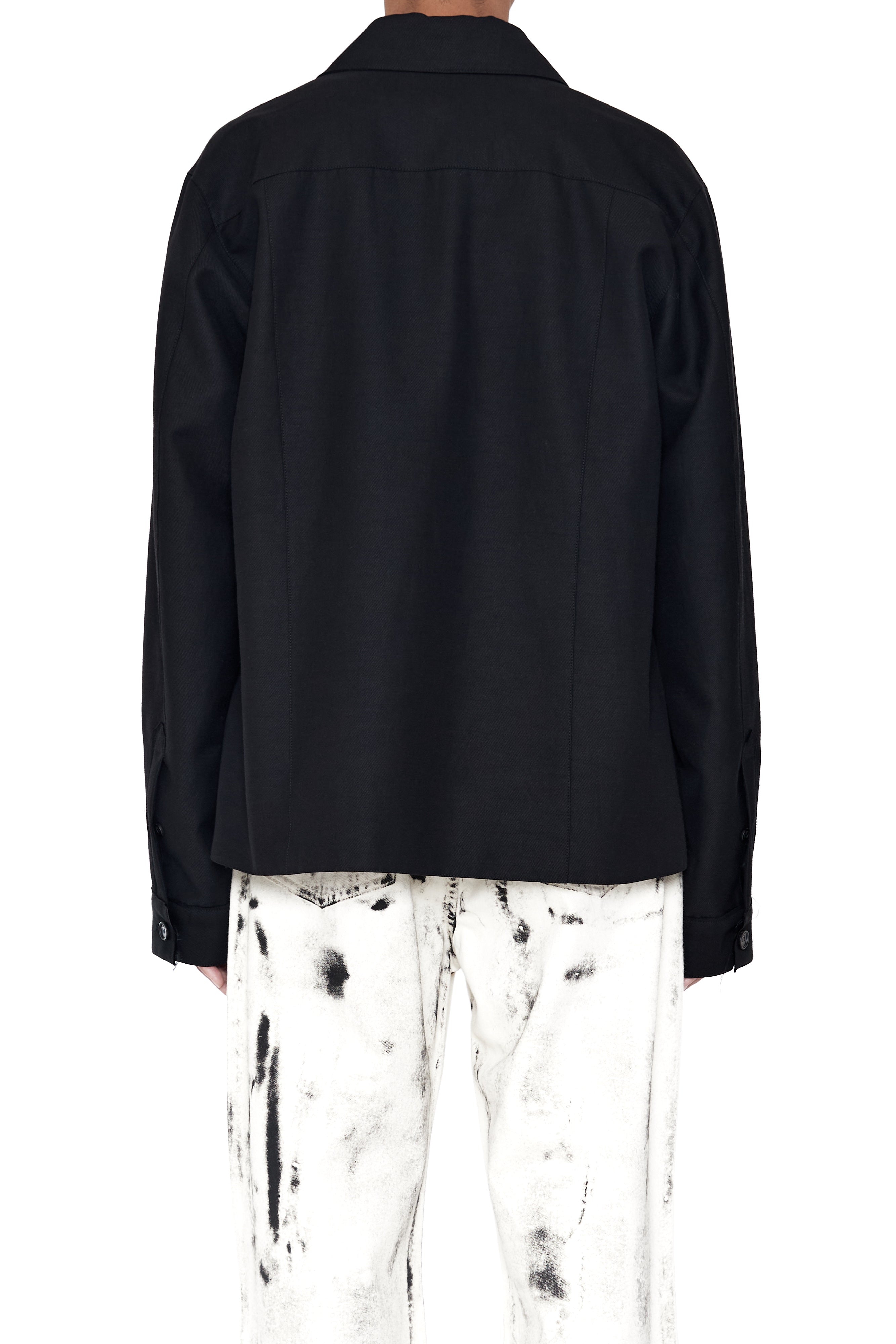 Load image into Gallery viewer, BLACK CUT OUT TIERED JACKET
