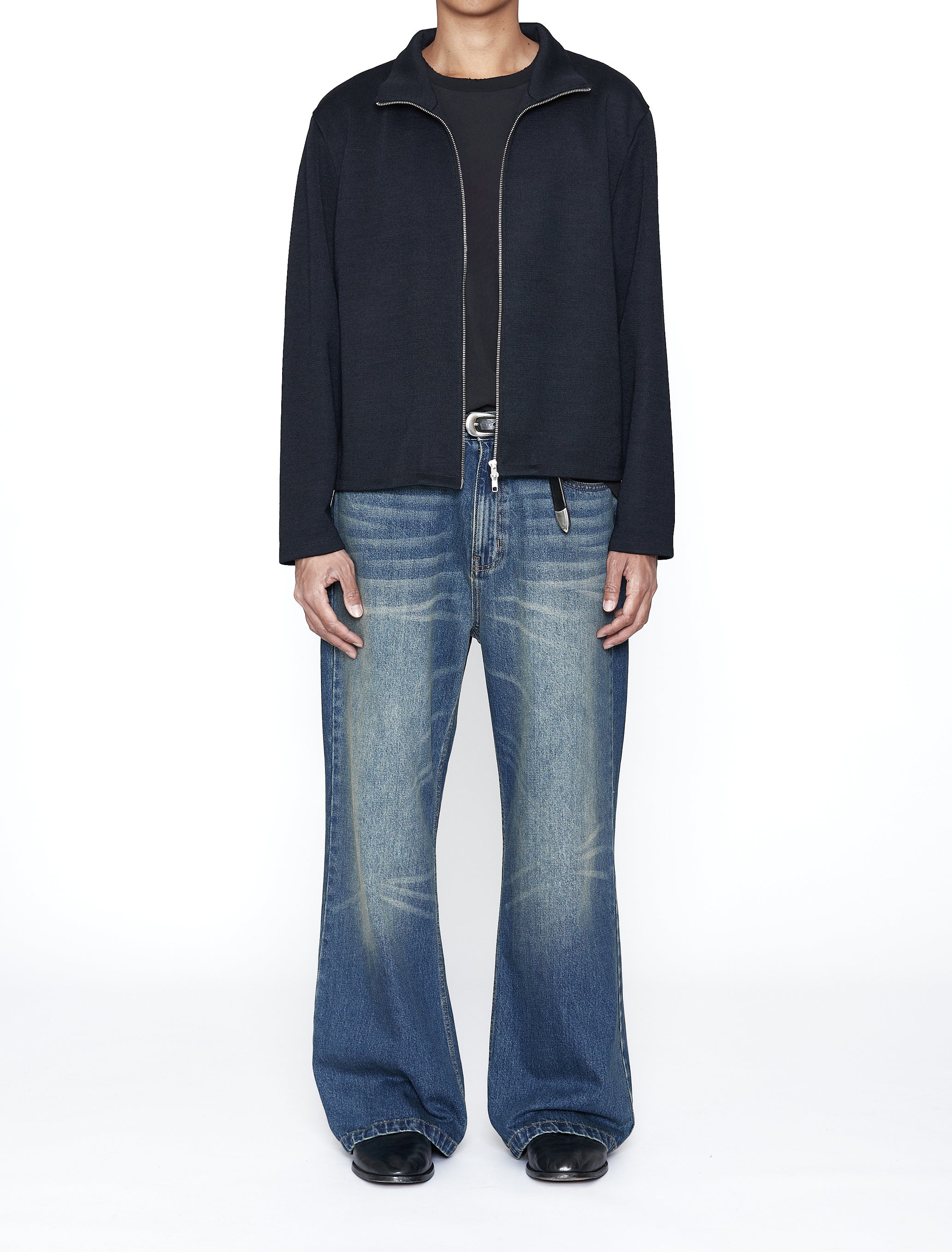 FADED BLACK WASHED SS THRIFT CUT T-SHIRT