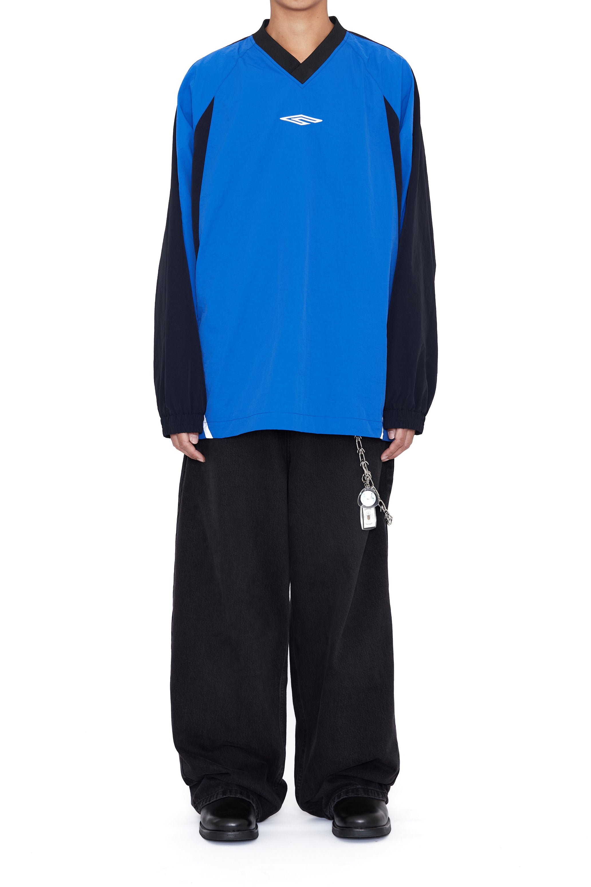 BLUE NYLON ALL WEATHER PRO SPORTS PULLOVER