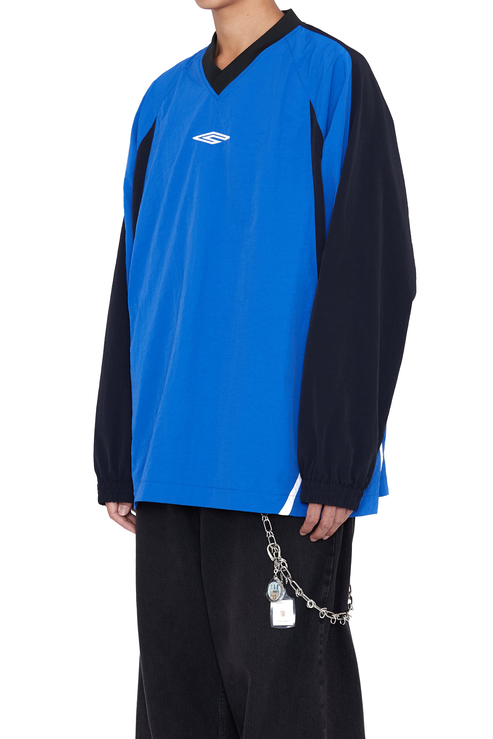 BLUE NYLON ALL WEATHER PRO SPORTS PULLOVER