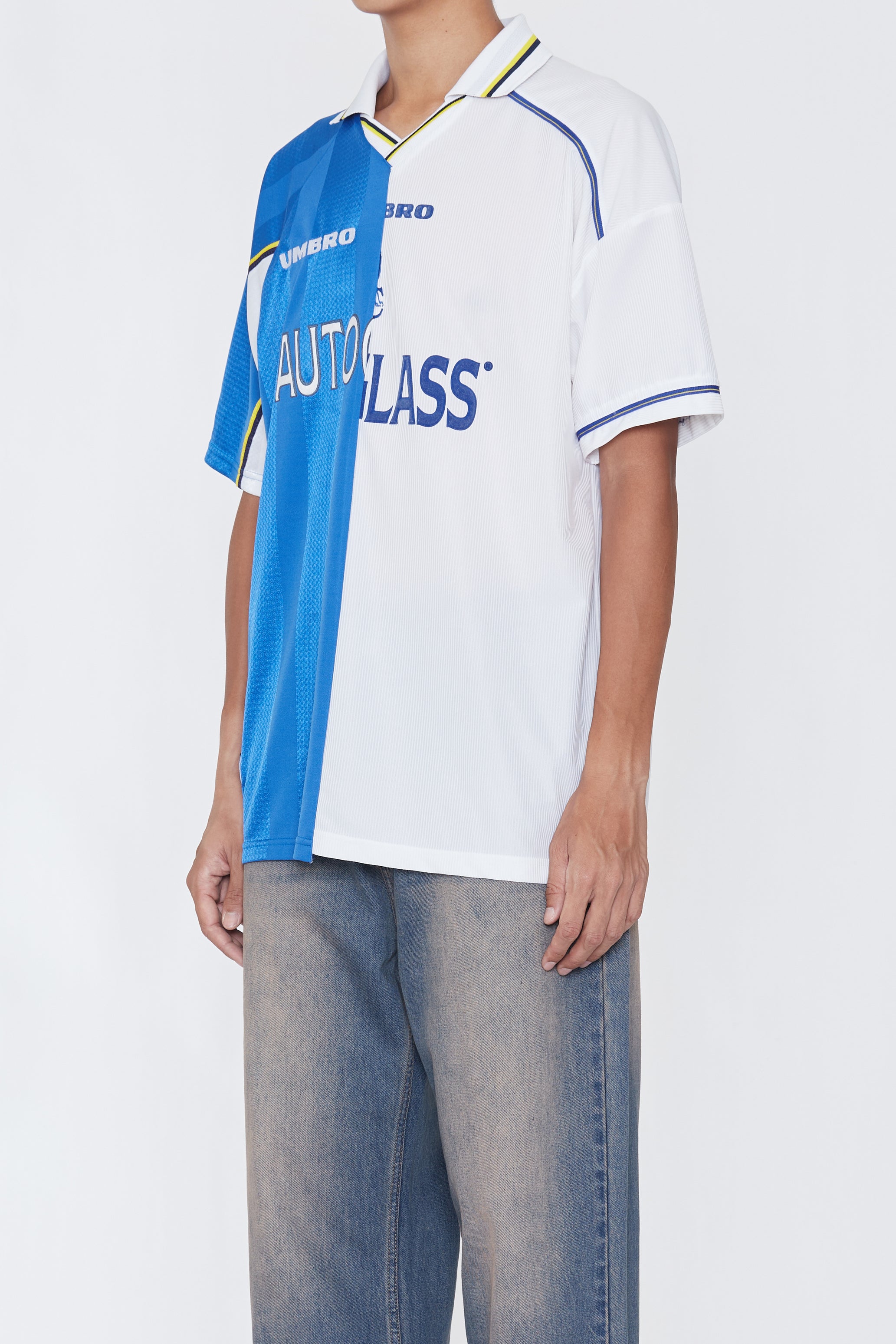 RECONSTRUCTED HYBRID VINTAGE SHORTSLEEVE FOOTBALL JERSEY (CHELSEA B)