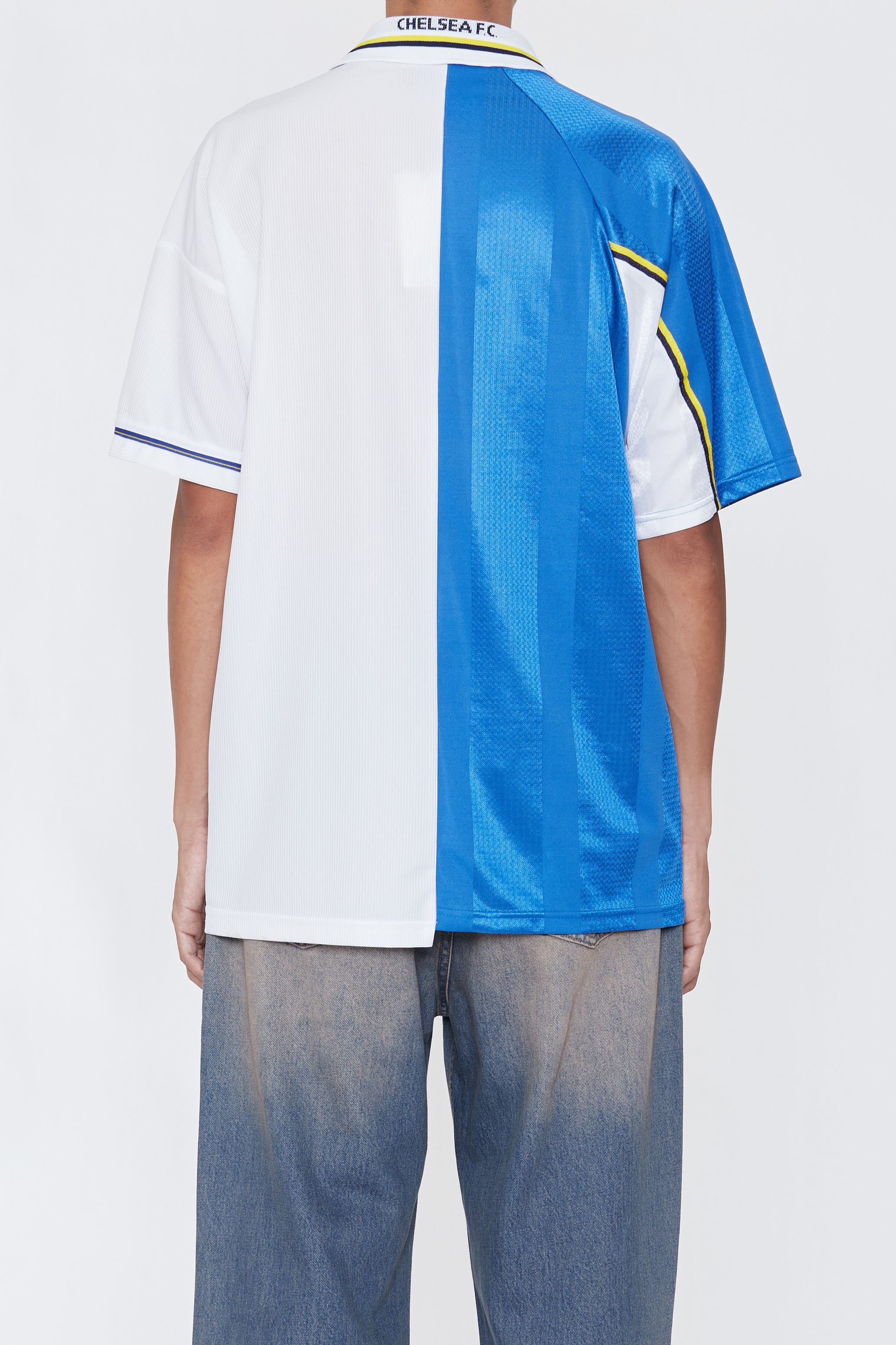 RECONSTRUCTED HYBRID VINTAGE SHORTSLEEVE FOOTBALL JERSEY (CHELSEA B)