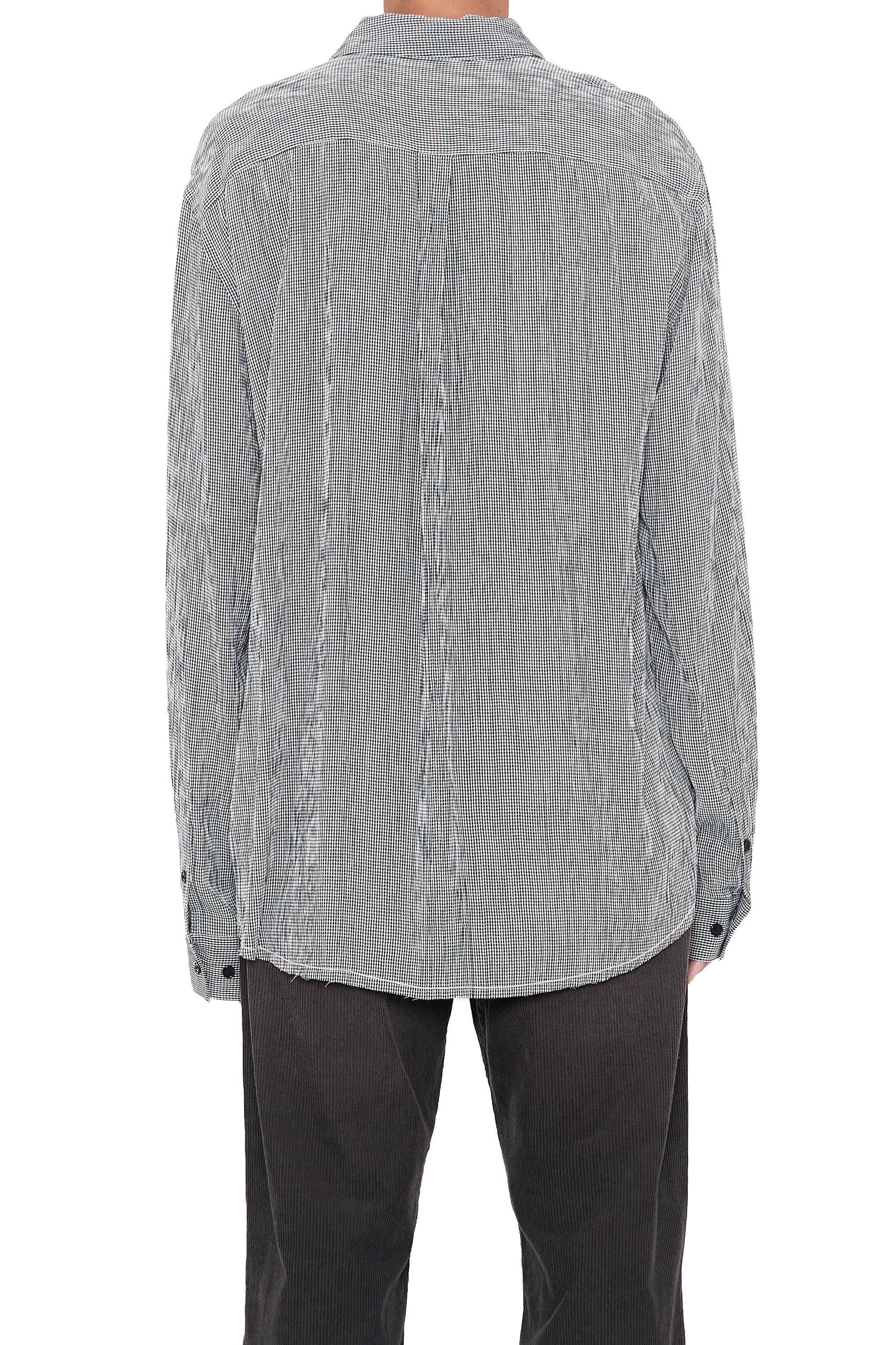 Load image into Gallery viewer, CHECKED RAW EDGES JAZZ SHIRT
