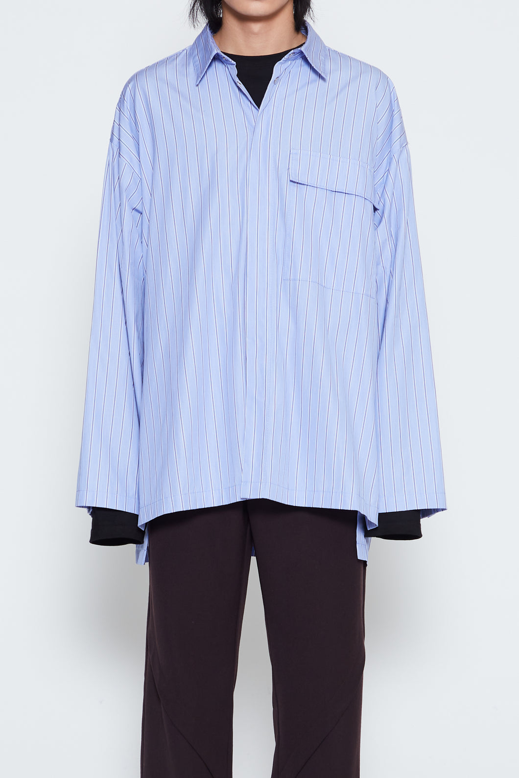 BLUE STRIPE THOMAS MASON LAB SHIRT