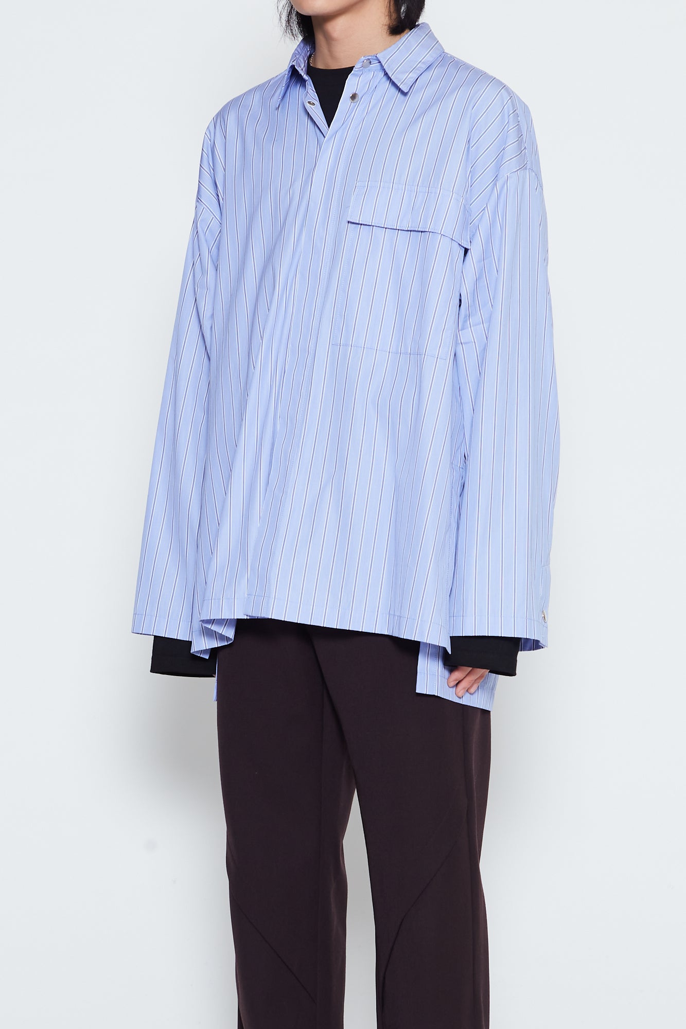 BLUE STRIPE THOMAS MASON LAB SHIRT