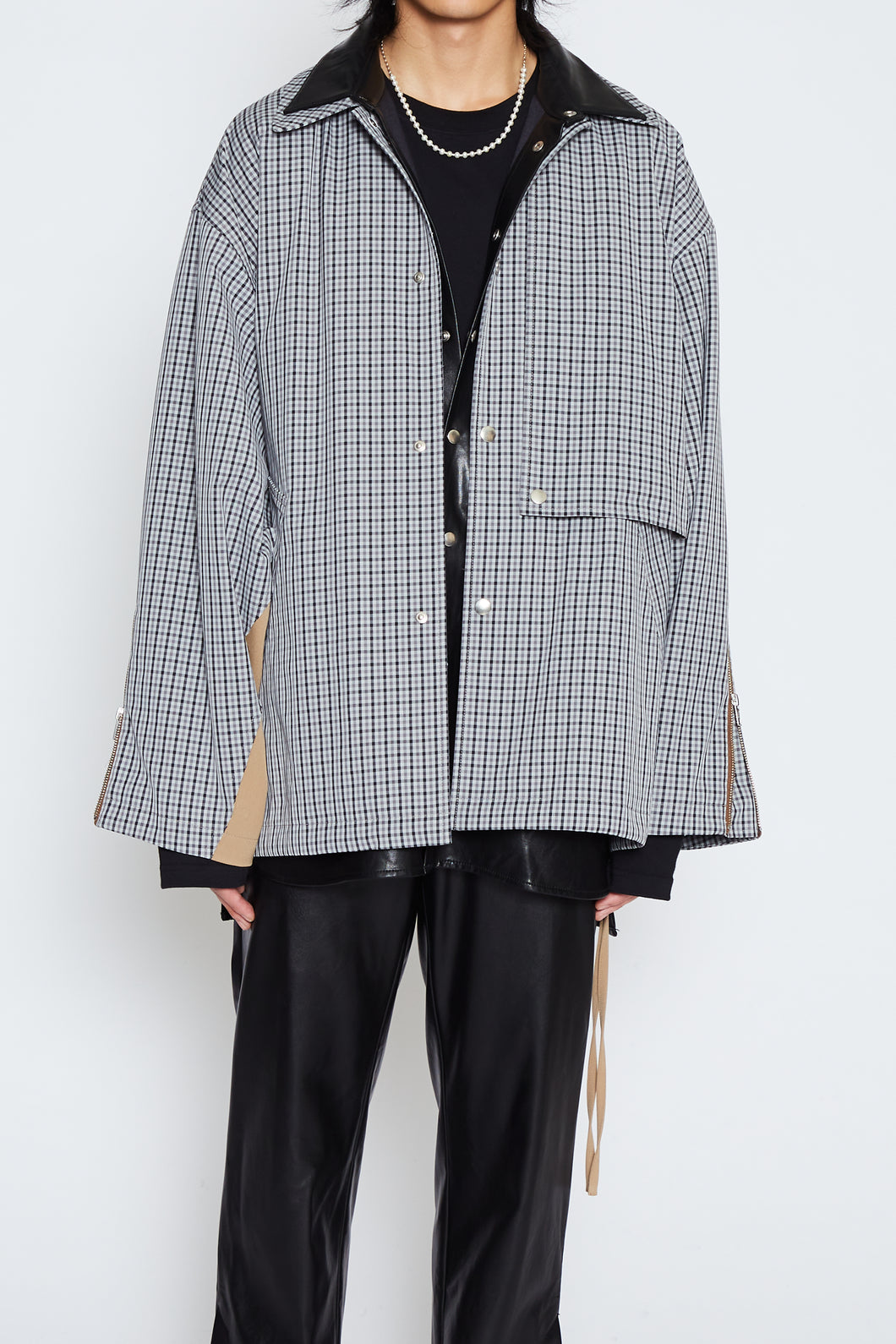 GREY CHECK BELLCORE JACKET